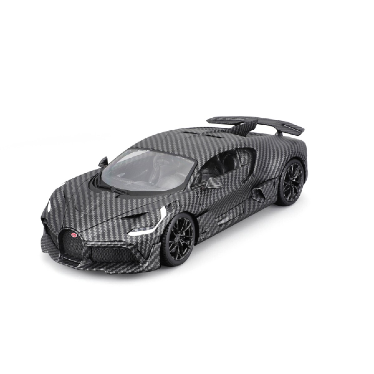 Bburago 18-11101 - Modellauto - Bugatti Divo Carbon (grau, Ma&szlig;stab 1:18) Sonderedition 