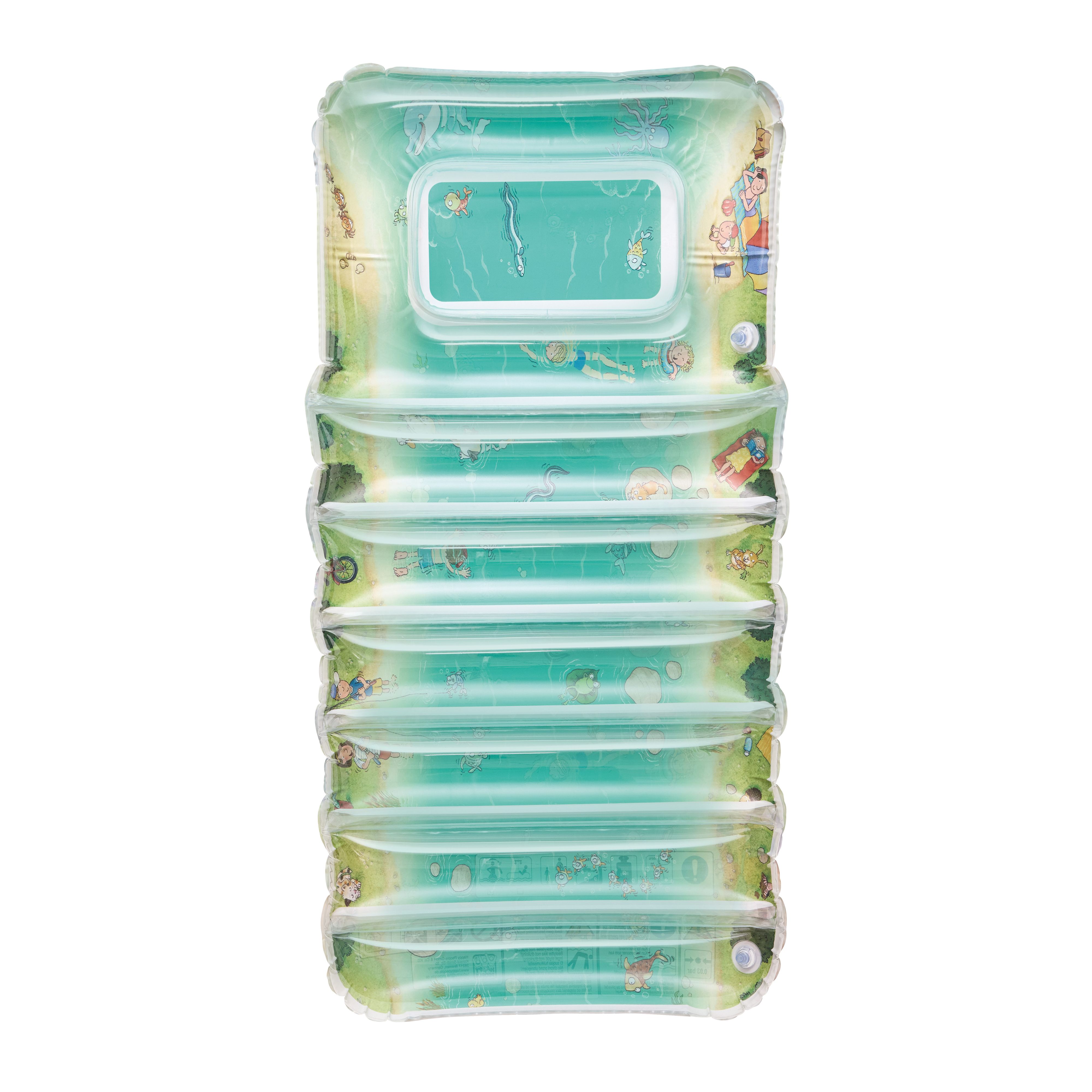 Happy People 16698 - Tempo kleine Fische! Kinderluftmatratze - Das Wettschwimmen gegen die Zeit 