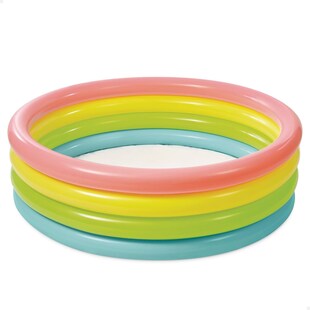 INTEX 56441NP - Planschbecken - Sunset Glow Baby Pool, 4-Ring (168x46cm) Babypool 