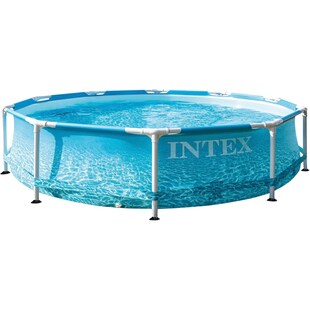 INTEX 28206NP - Frame Pool - Beachside (305x76cm) Framepool Gartenpool Aufstellpool 