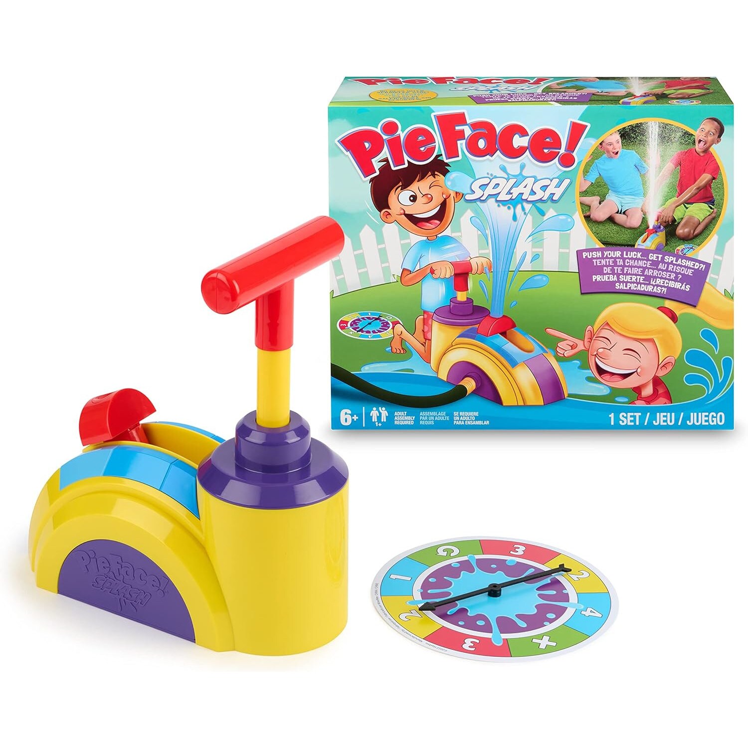 - SOAK-7250 - Pie Face! Splash Wasserspielzeug Wassersprinkler Sprenkler Sommer Kinder