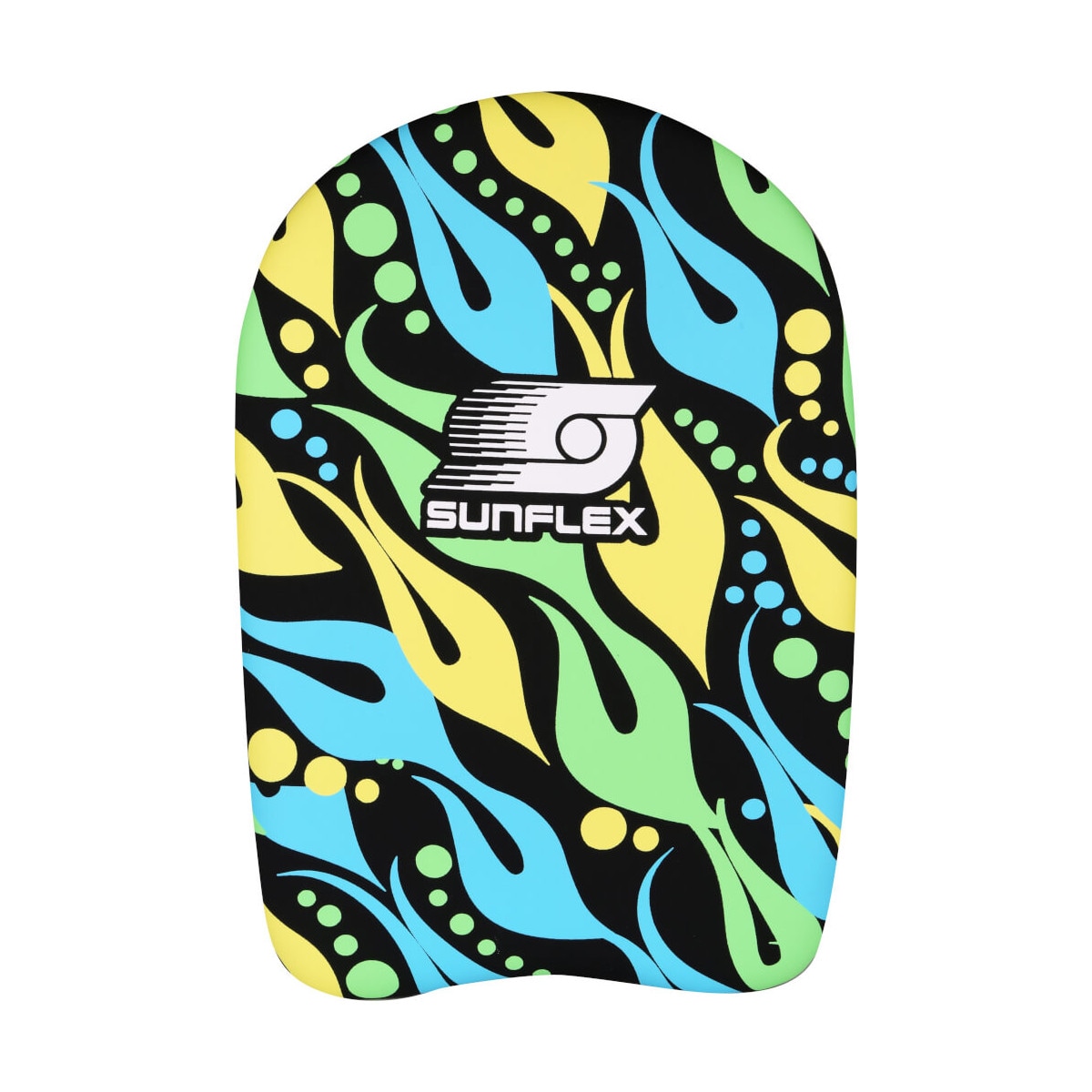 SUNFLEX 74839 - Schwimmbrett mit flexiblen Schaumkern, Schwimmhilfe  blau/gr&uuml;n 