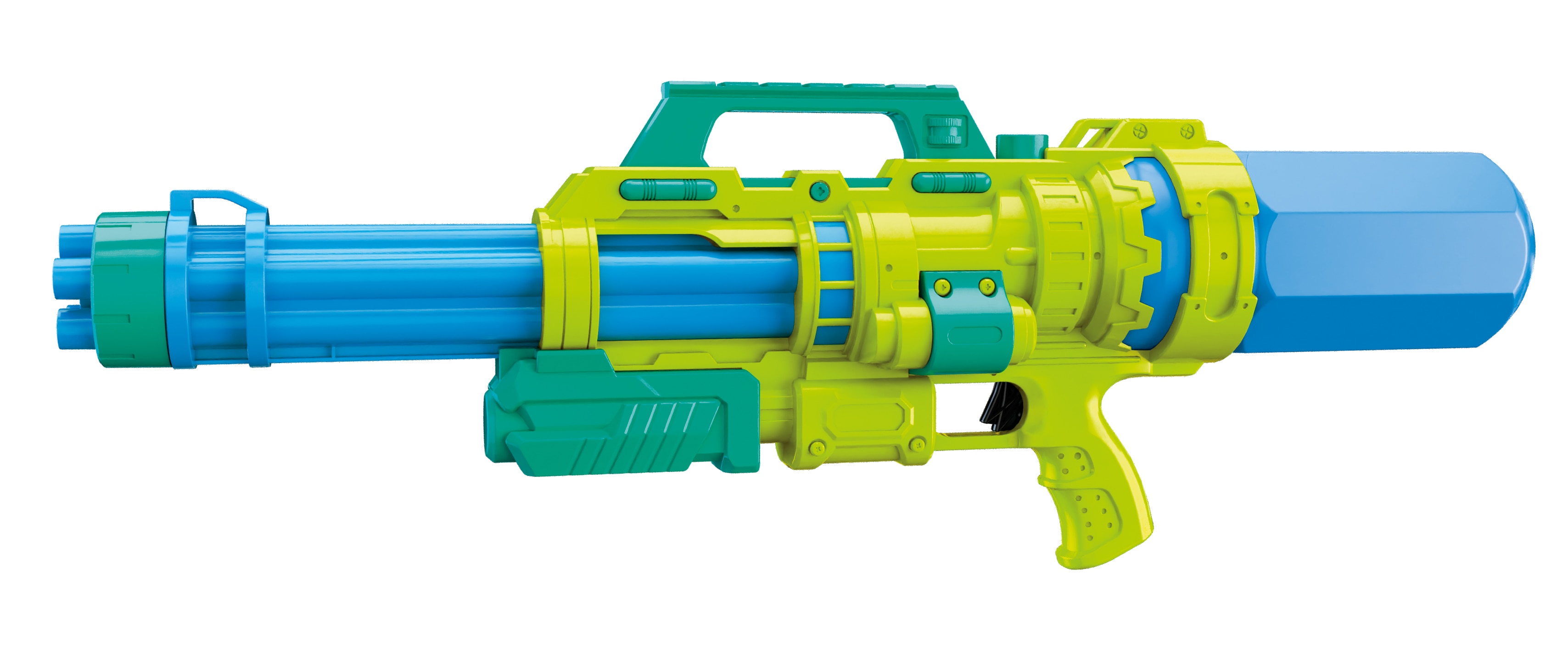 Happy People 17193 - Wasserkanone WK680 (ca. 68x23x11cm) Wasserpistole Kinder Spritzpistole Wasser 