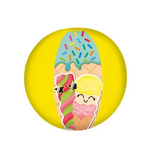 Happy People 77452 - Happy Summer Strandball Wasserball (ca. 29 cm) Ball Kinder Garten Spielball 