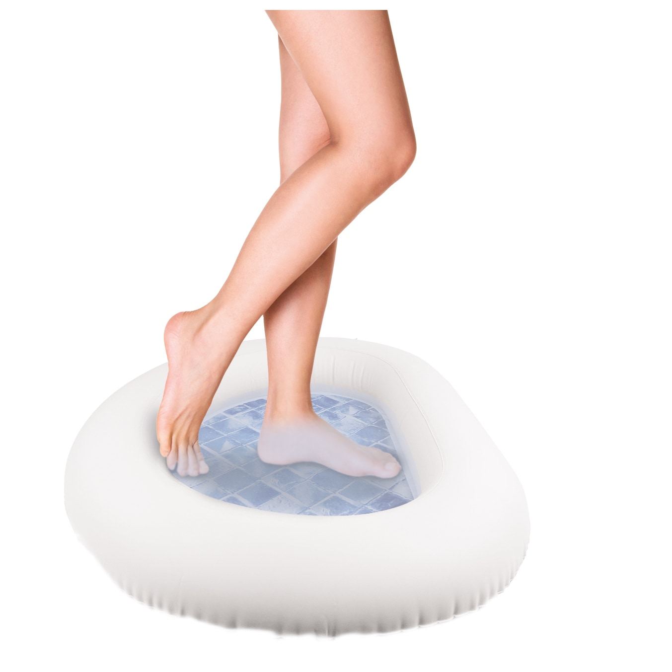 Happy People - Fu&szlig;becken, aufblasbar, (ca. 87x68x14 cm) f&uuml;r SPA-Pool Zubeh&ouml;r hygienisch Fu&szlig;bad Becken 