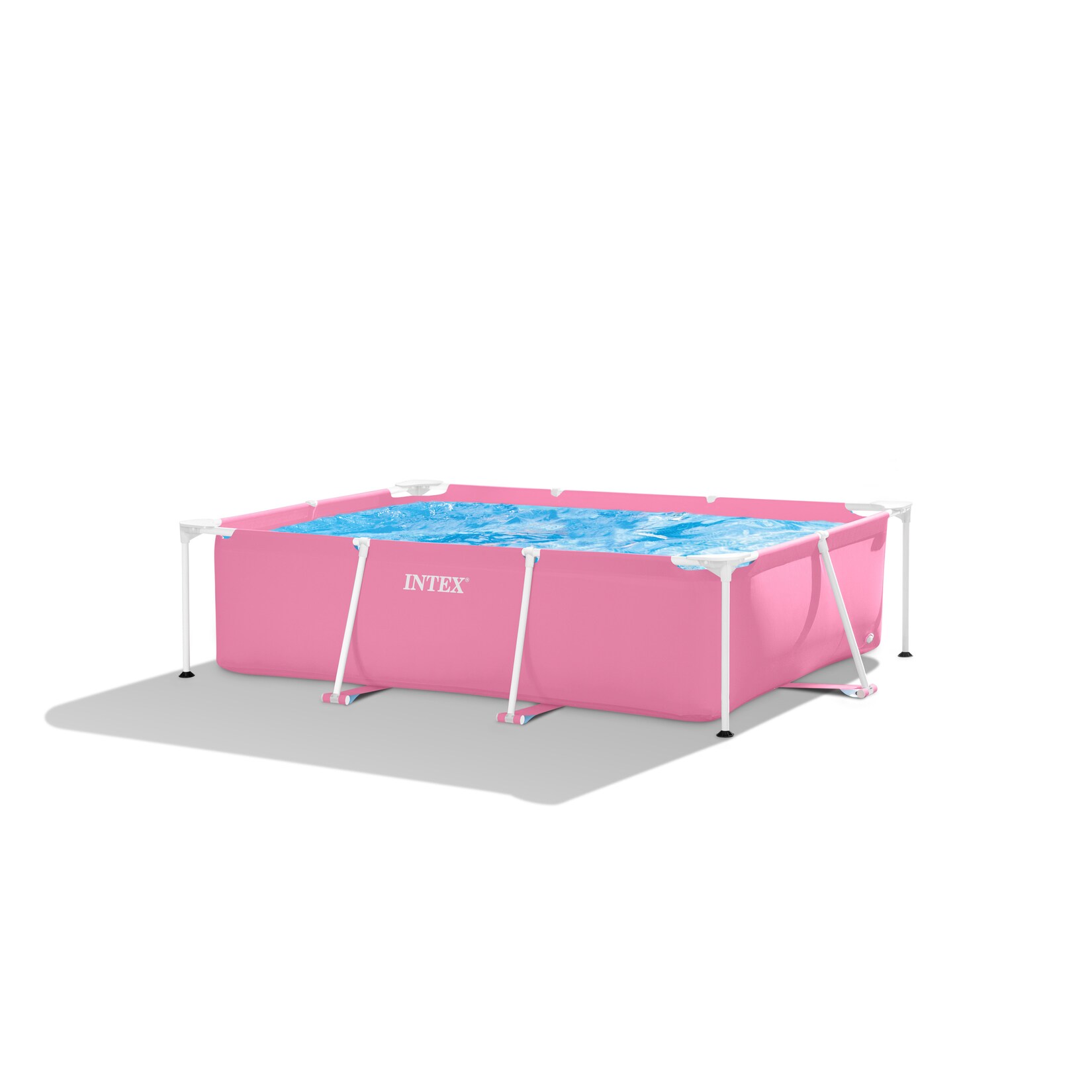 INTEX 28266NP - Pink Rectangular Frame Pool (220x150x60cm) Swimmingpool Planschbecken