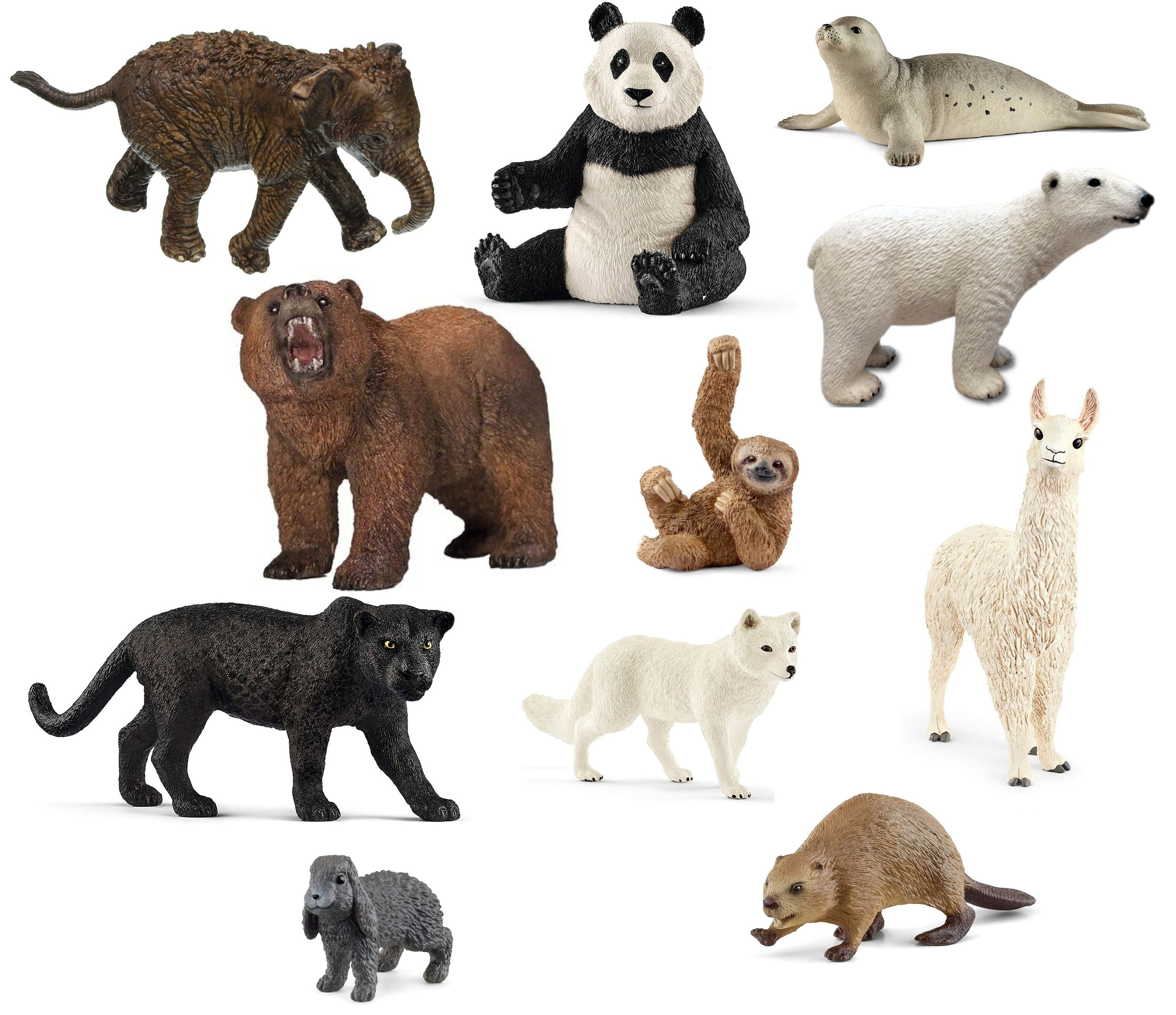 Schleich - Tierfiguren - wilde Tiere der Welt 11-teilig Set Spielzeug Figuren Tierfiguren 