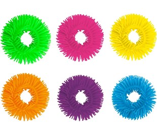 Toi-Toys - PUFFERZ Pufferarmband (13cm) weich elastisch Armband Stressballgelb 