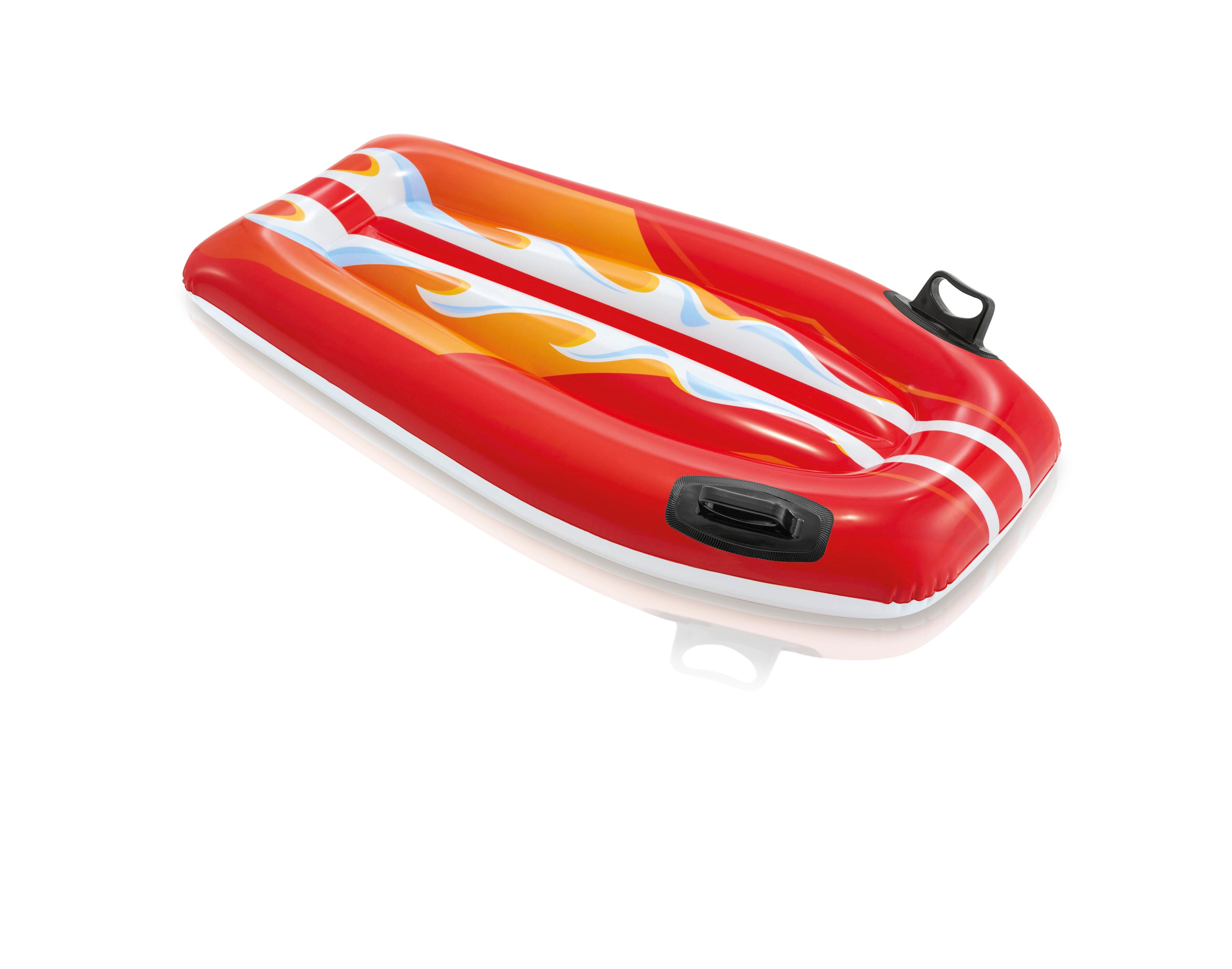 INTEX 58165NP Bodyboard Joy Rider 112x62cm Kinder ab 6 Jahren mit Griffen rot 