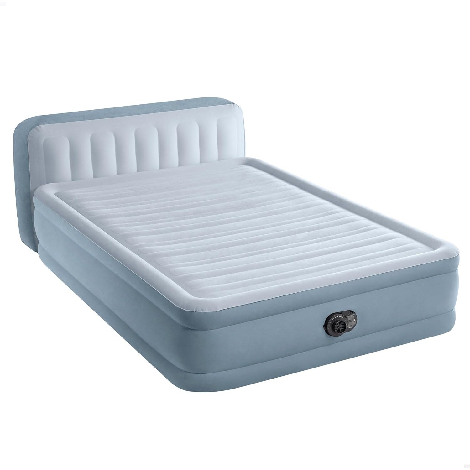 INTEX 64450ND Luftbett DuraBeam Headboard Queen 236x152x86cm mit Pumpe Gästebett