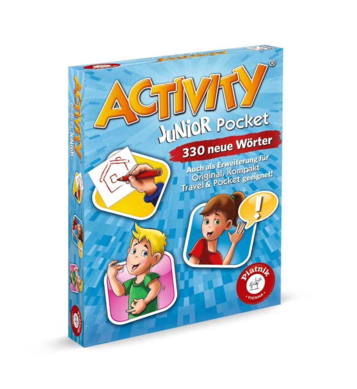 Piatnik Activity Pocket Junior &ndash; Familienspiel, Reise-Edition, 4-12 Spieler, 40 Min Spielspa&szlig; 