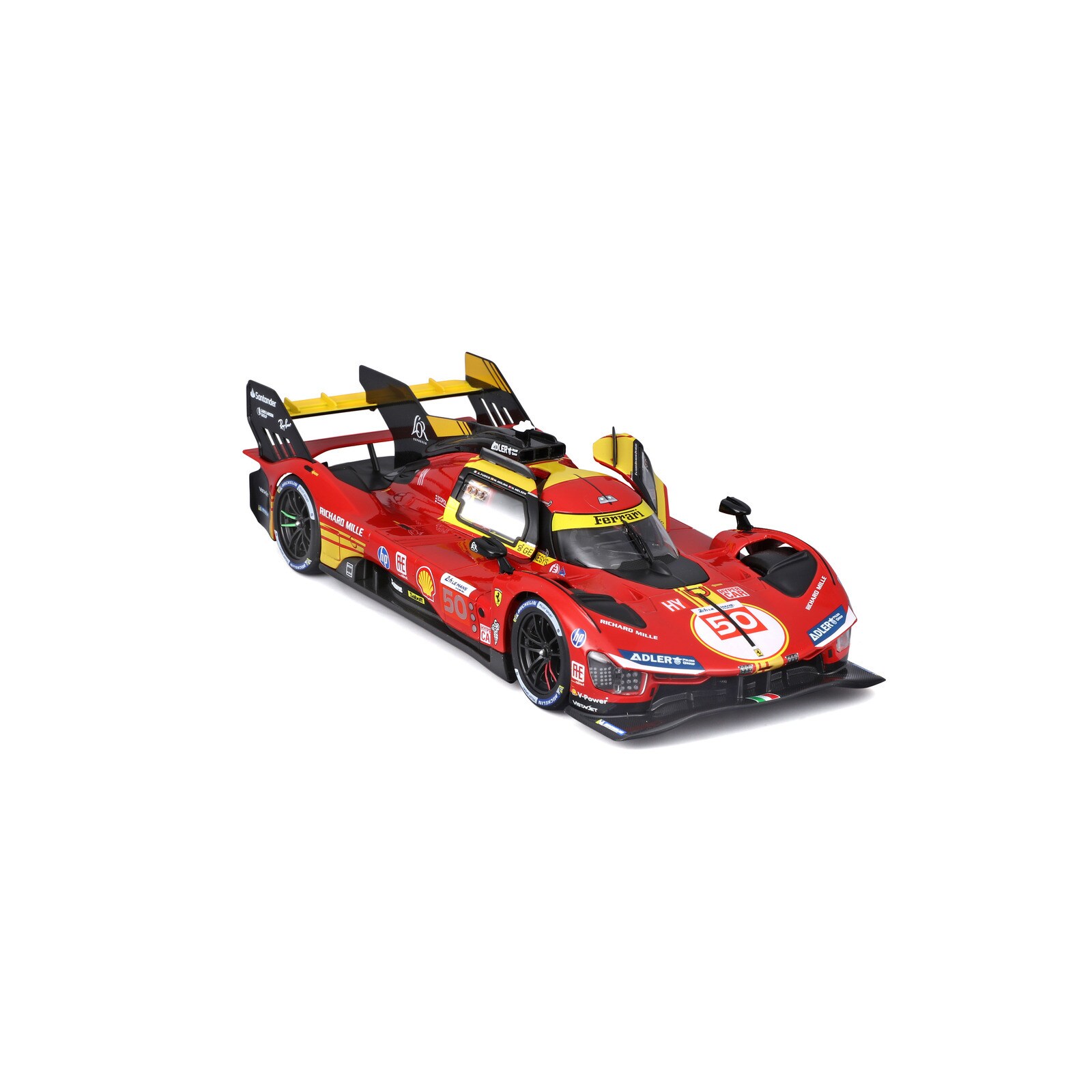 Bburago 18-36322P2 - Modellauto - Ferrari 499P LMH #50 '24 (Ma&szlig;stab 1:43) Auto Sammler Spielzeugauto 