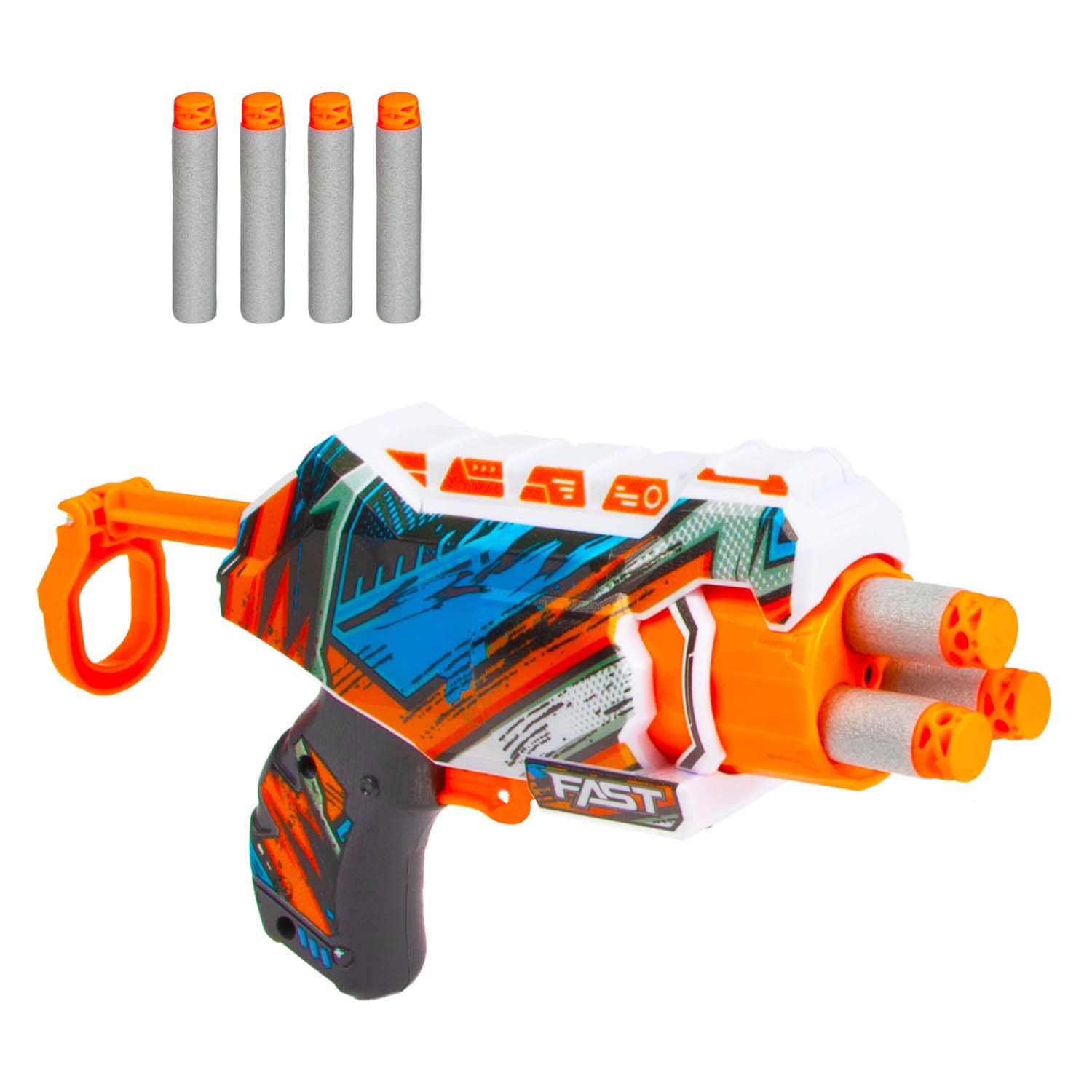 Toi-Toys 32086A Foam Strike Fast S Spielzeugpistole Blaster mit Schaumstoffpfeilen ab 6 Jahren 