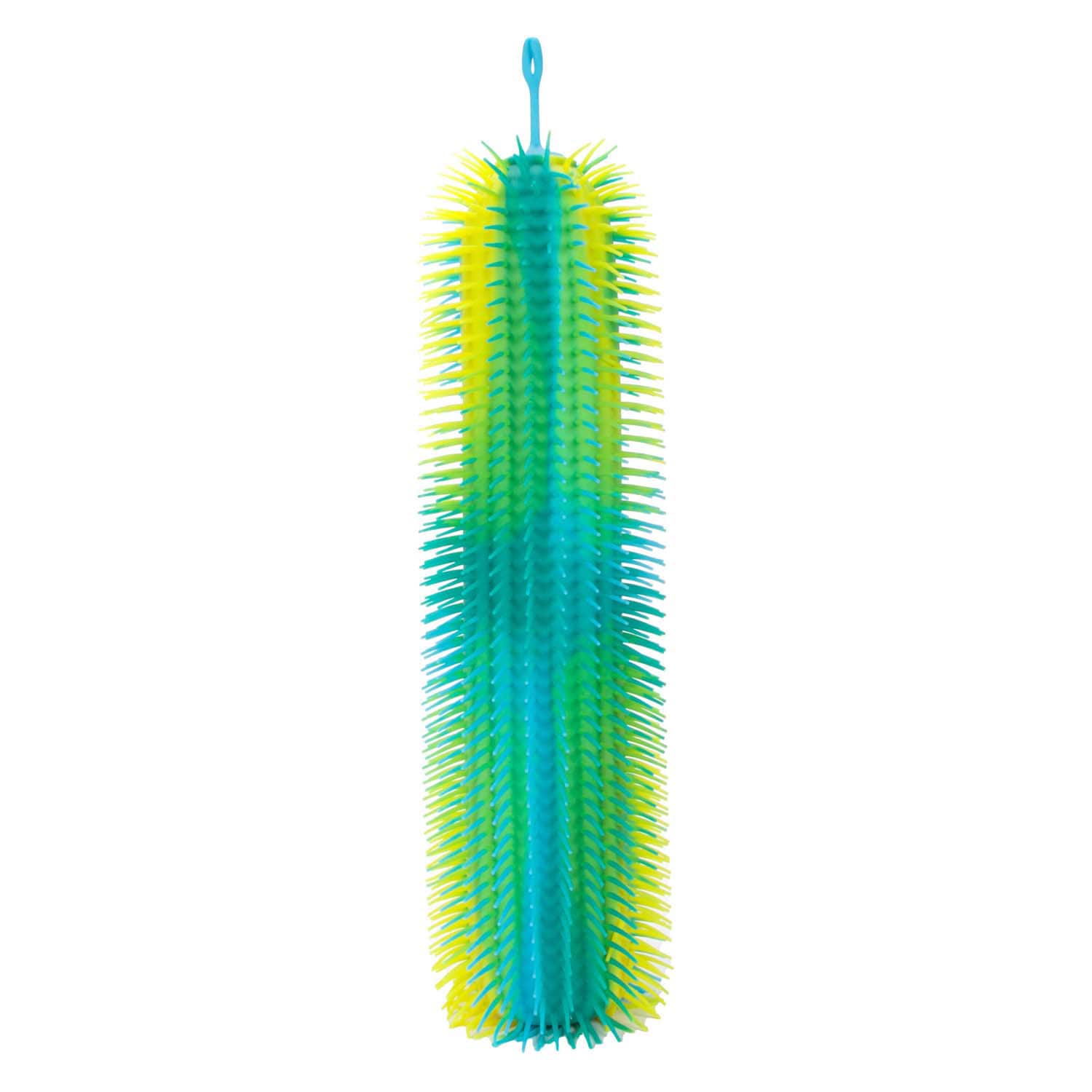 Toi-Toys PUFFERZ Rainbow 50&nbsp;cm &ndash; Bunte Pufferfigur, Stressball & Fidget Toy gelb/gr&uuml;n/blau 