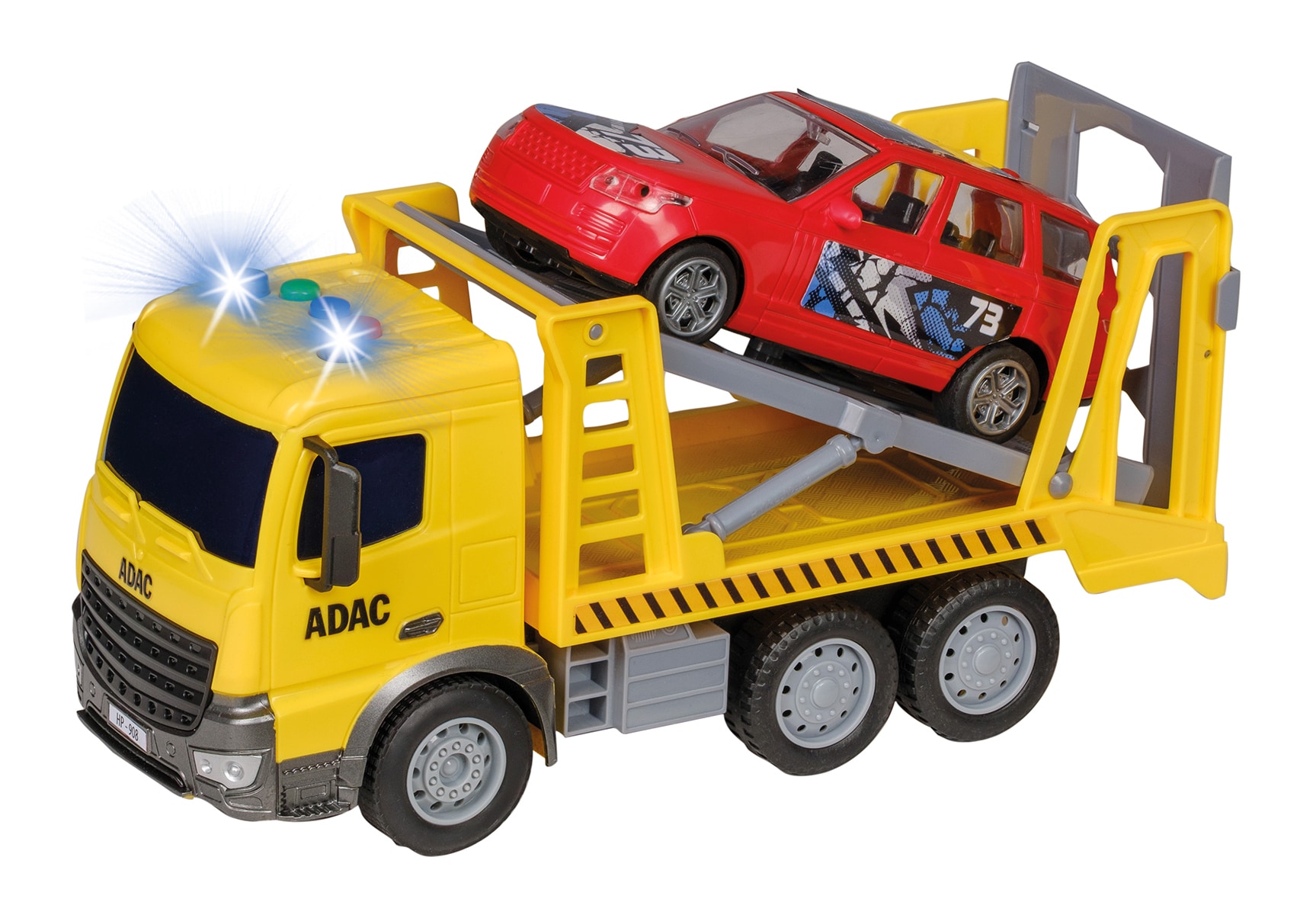 Happy People ADAC Abschleppfahrzeug mit Auto Licht Sound 24cm Spielzeug Set 