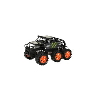 Toi-Toys VEHICOOL Monster Truck 6 Räder, Friktionsantrieb, Kinder Spielzeug ab 3 Jahrenschwarz 