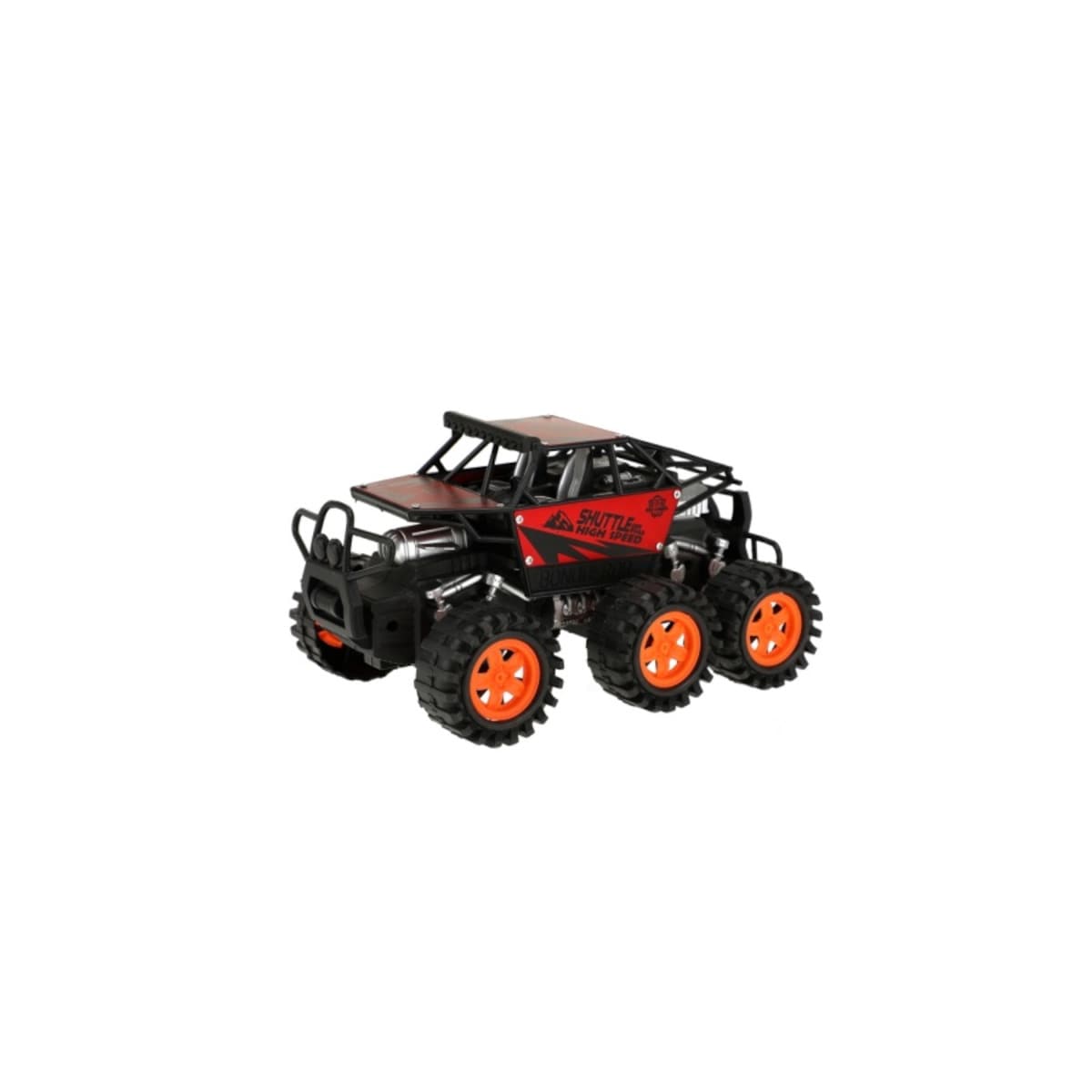 Toi-Toys VEHICOOL Monster Truck 6 R&auml;der, Friktionsantrieb, Kinder Spielzeug ab 3 Jahren rot 