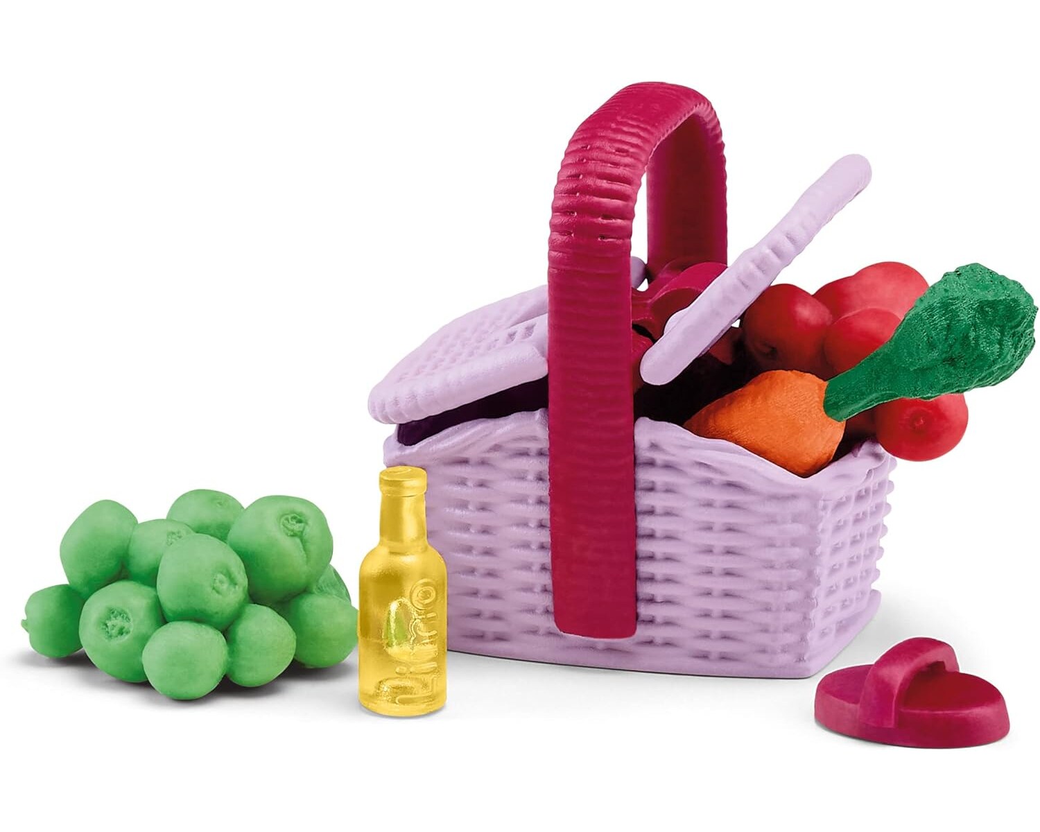 Schleich 42571 Horse Club Stallpicknick Zubeh&ouml;r-Set Korb &Auml;pfel Karotte ab 5 