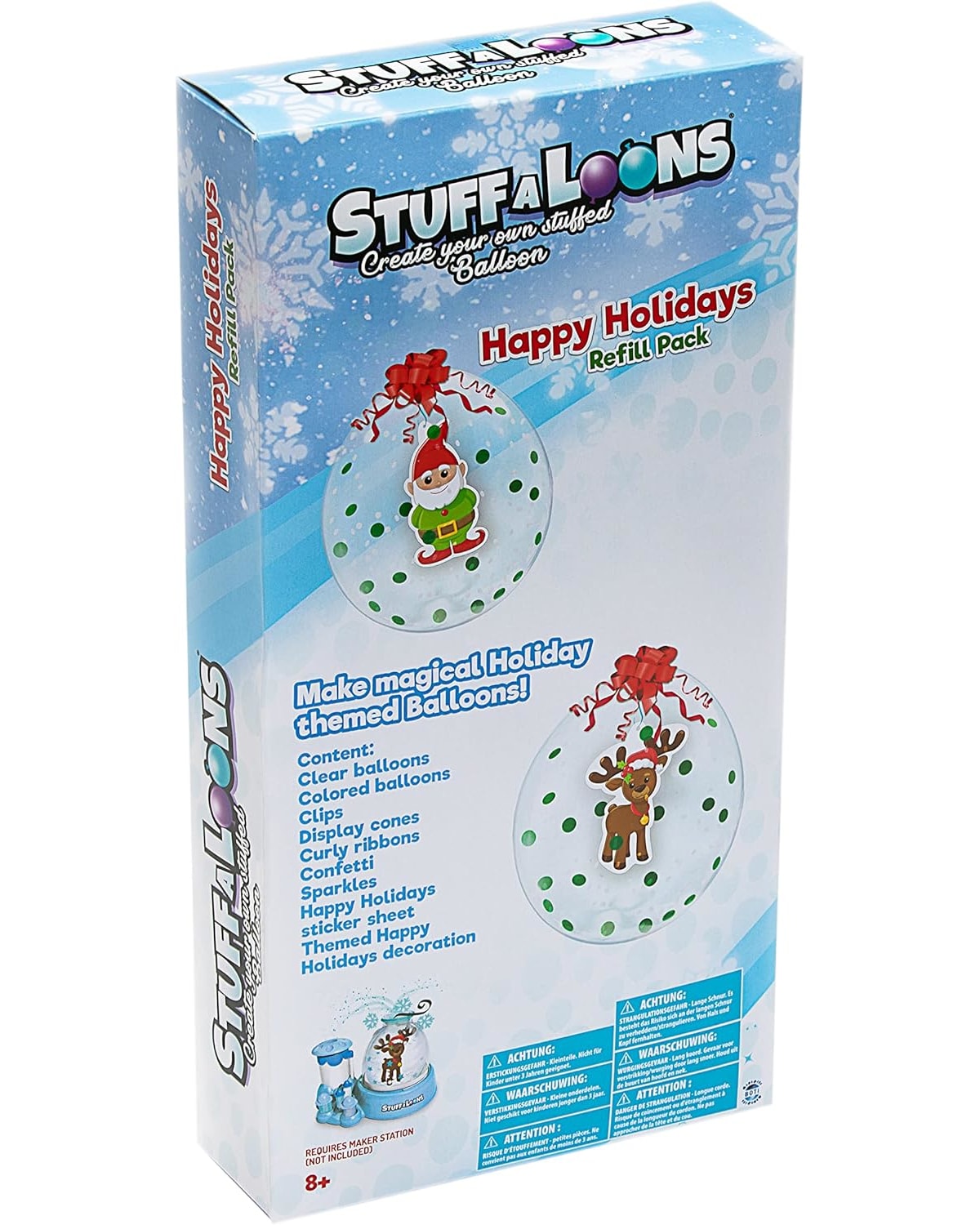 BOTI Stuffaloons Happy Holiday Refill Pack &ndash; Nachf&uuml;llset f&uuml;r Ballon Station ab 8 