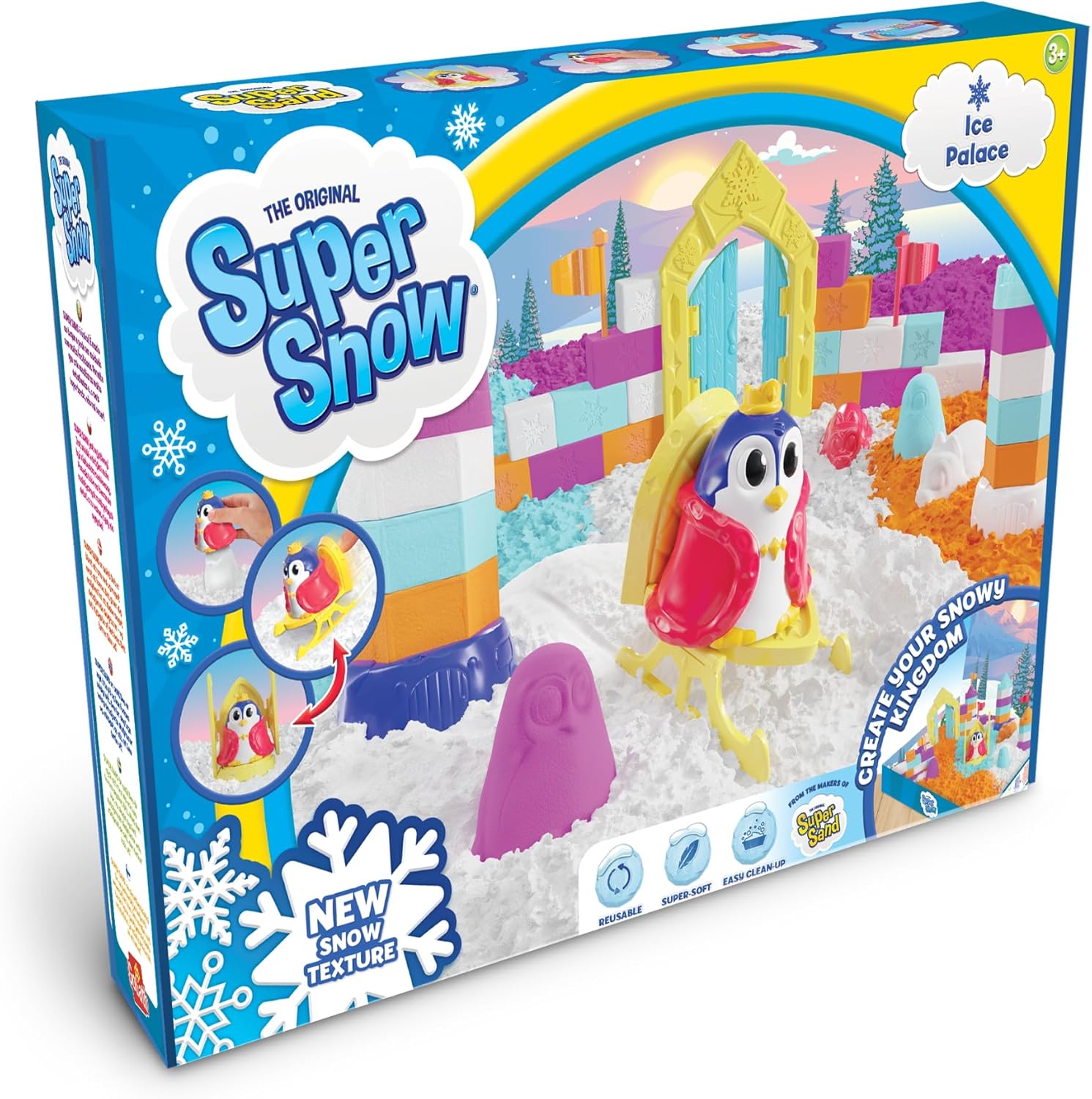 Goliath 929034 &ndash; Super Snow Ice Palace &ndash; Magischer Eispalast Knet- & Spielset ab 3 J. 