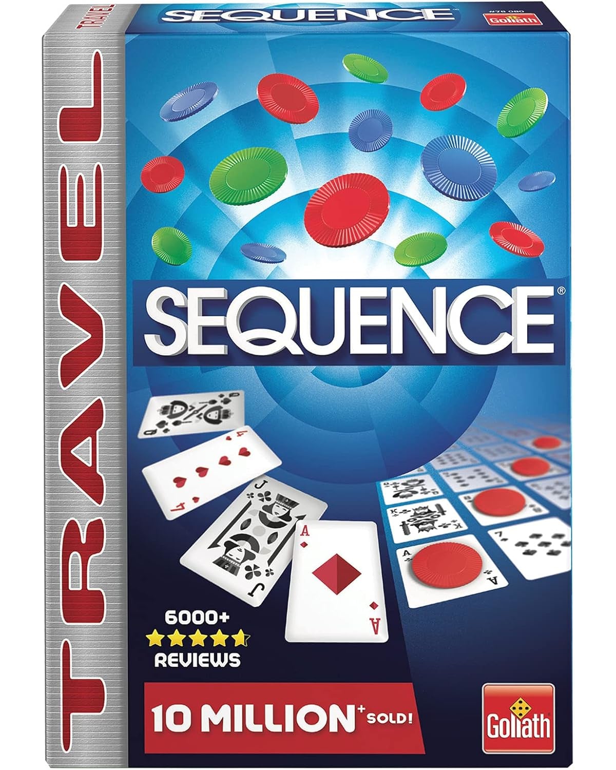 Goliath Sequence Travel Kartenspiel Reiseversion Strategie Spiel 2-6 Spieler 