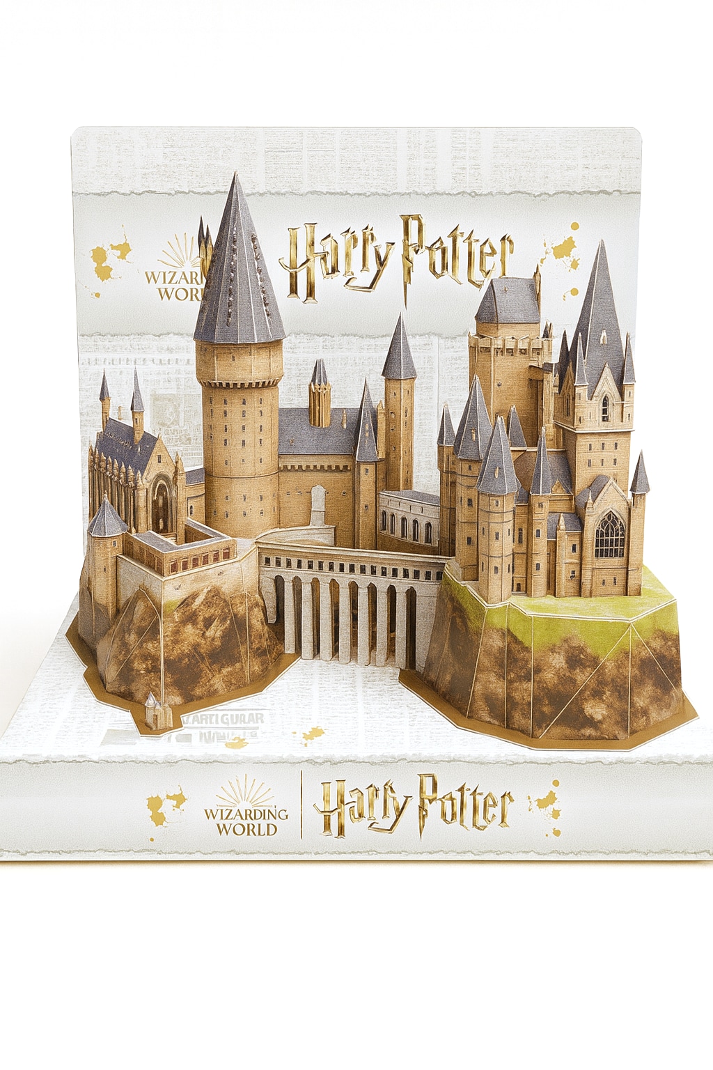 Spin Master 4D Puzzle Harry Potter Hogwarts Schloss fertig aufgebaut Display 