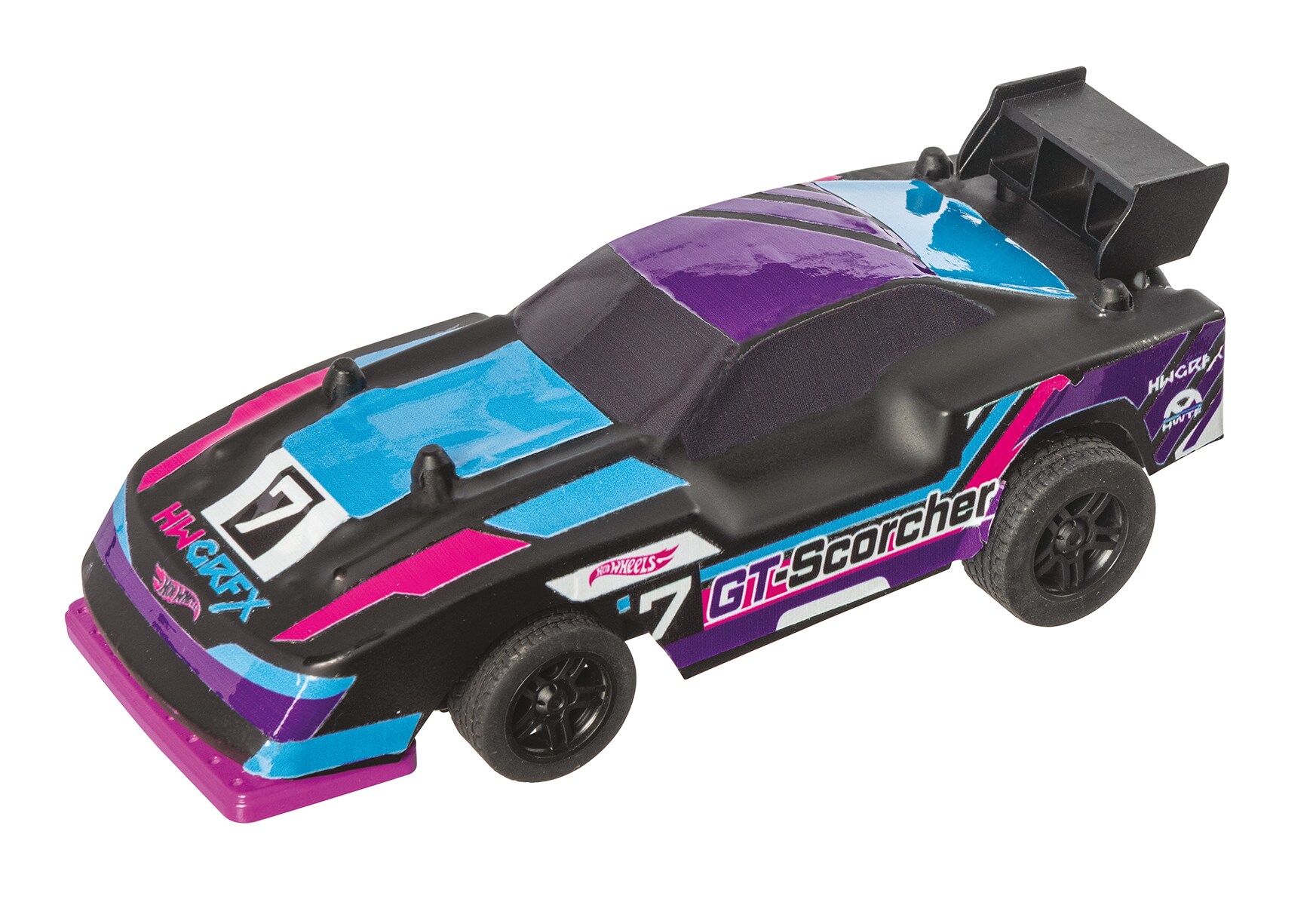 Happy People RC Auto Hot Wheels Lets Race Team Netflix 1:28 27/40MHz blau/lila 