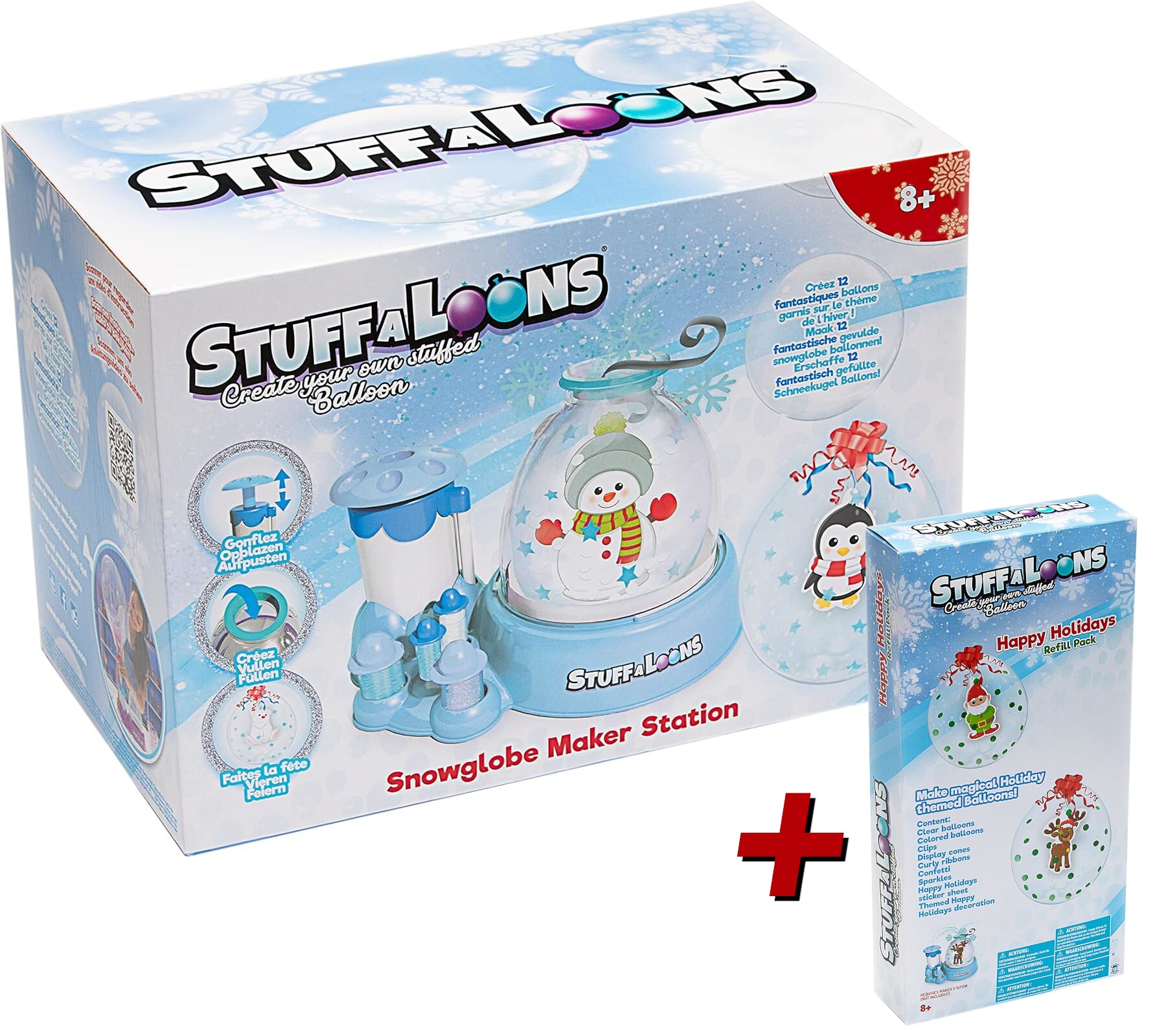 BOTI Stuffaloons Schneekugel Station + Holiday Refill Pack &ndash; Bundle ab 8 Jahren 