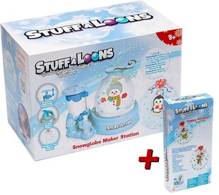 BOTI Stuffaloons Schneekugel Station + Holiday Refill Pack – Bundle ab 8 Jahren 