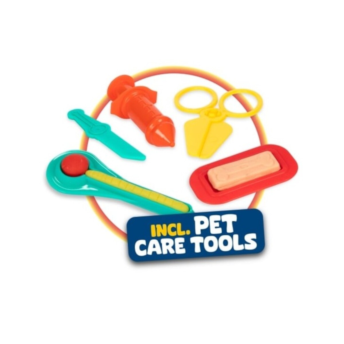 Toi-Toys SCULPTIDOUGH Knetset Tierarzt-Hund Kinder Knete Spielzeug 13-teiliges Zubeh&ouml;r 