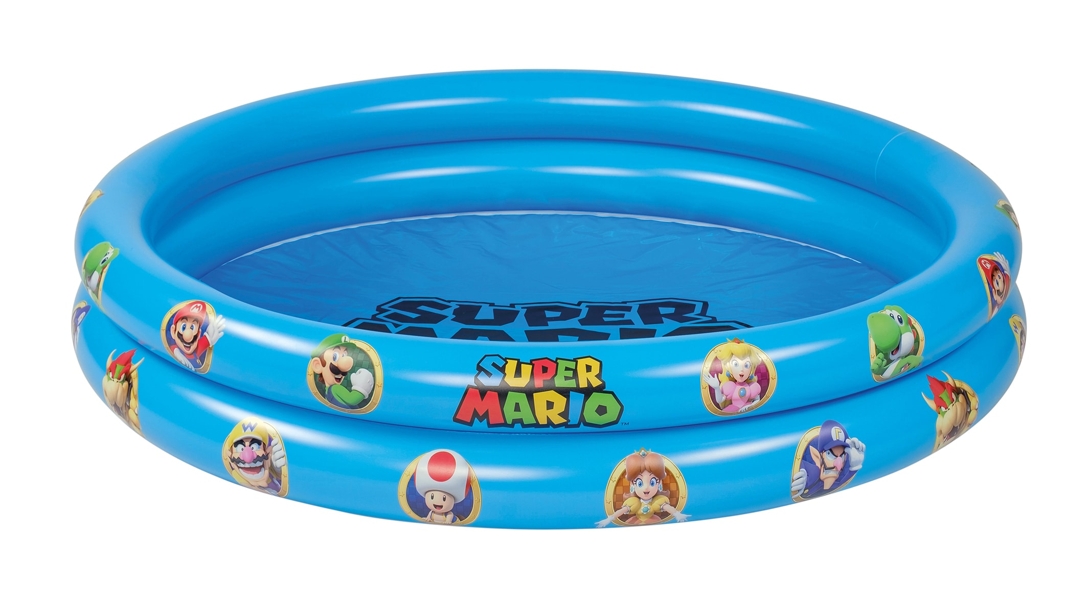 Super Mario Planschbecken 2-Ring-Pool 122x23cm Kinder Pool Garten baden Badespa&szlig; 