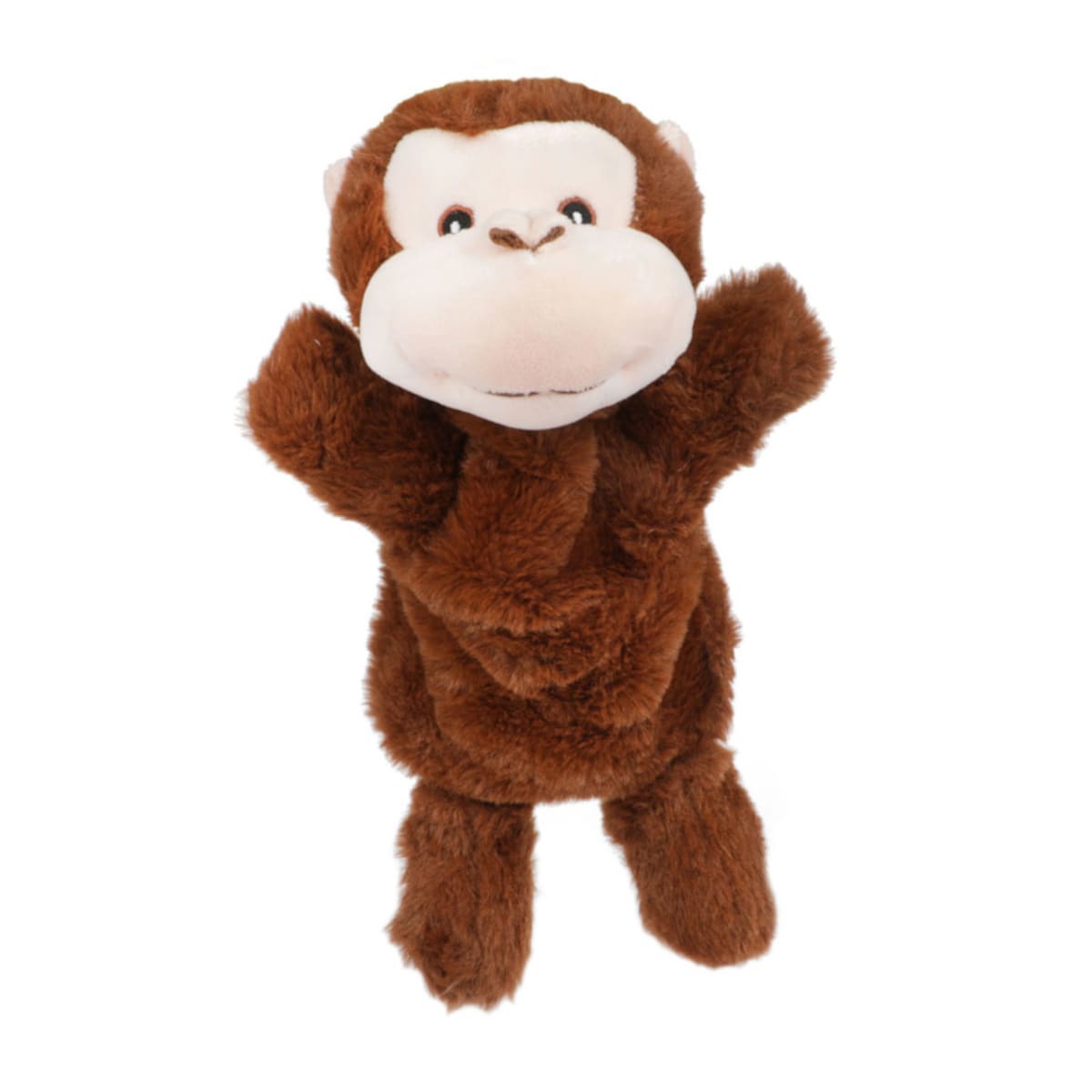 Toi-Toys PLUSH Handpuppe Pl&uuml;sch-Tier Kuscheltier Kinder Spielzeug Rollenspiel Puppenspiel Affe 