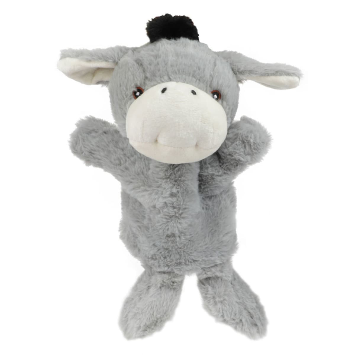 Toi-Toys PLUSH Handpuppe Pl&uuml;sch-Tier Kuscheltier Kinder Spielzeug Rollenspiel Puppenspiel Esel 