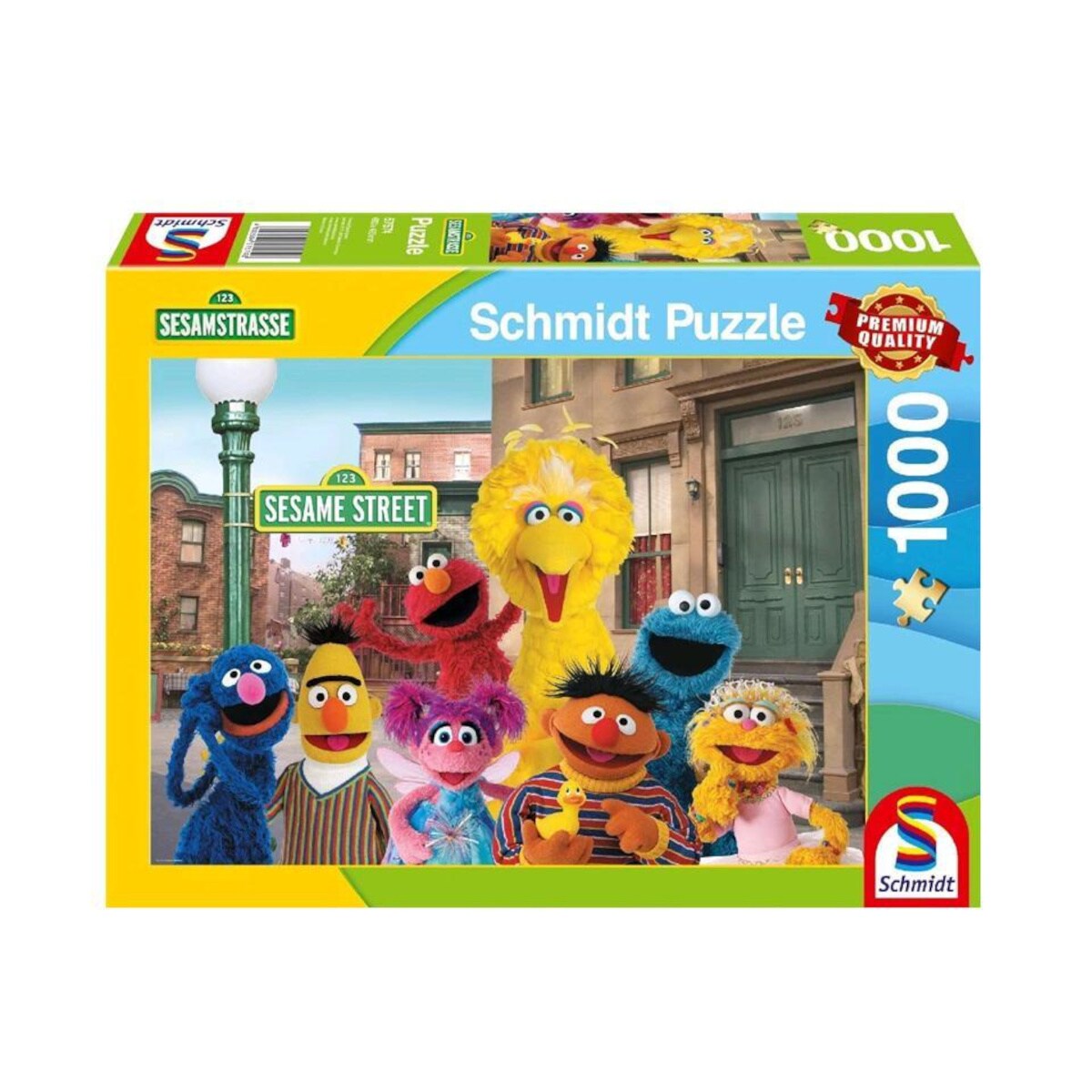 Schmidt Sesamstra&szlig;e Puzzle 1000 Teile Nostalgie Familien Puzzle Erwachsene 