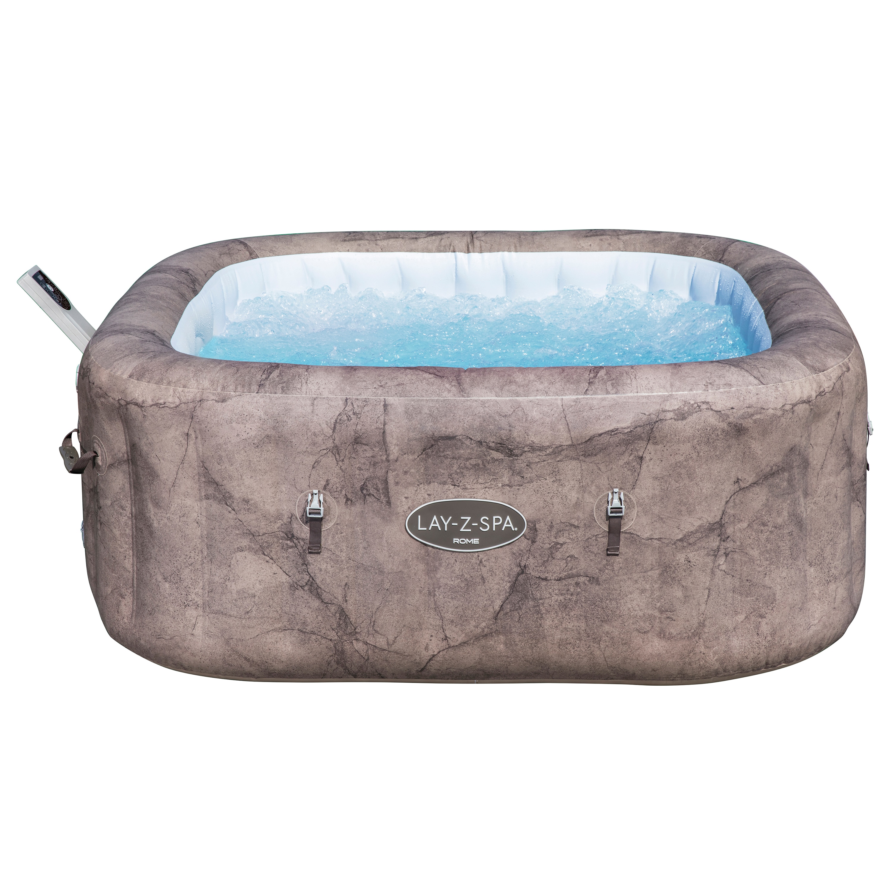 Bestway Energiespar-Whirlpool LAY-Z-SPA Rome AirJet 6 Personen App Steuerung 180x180x71cm Marmor-Optik 