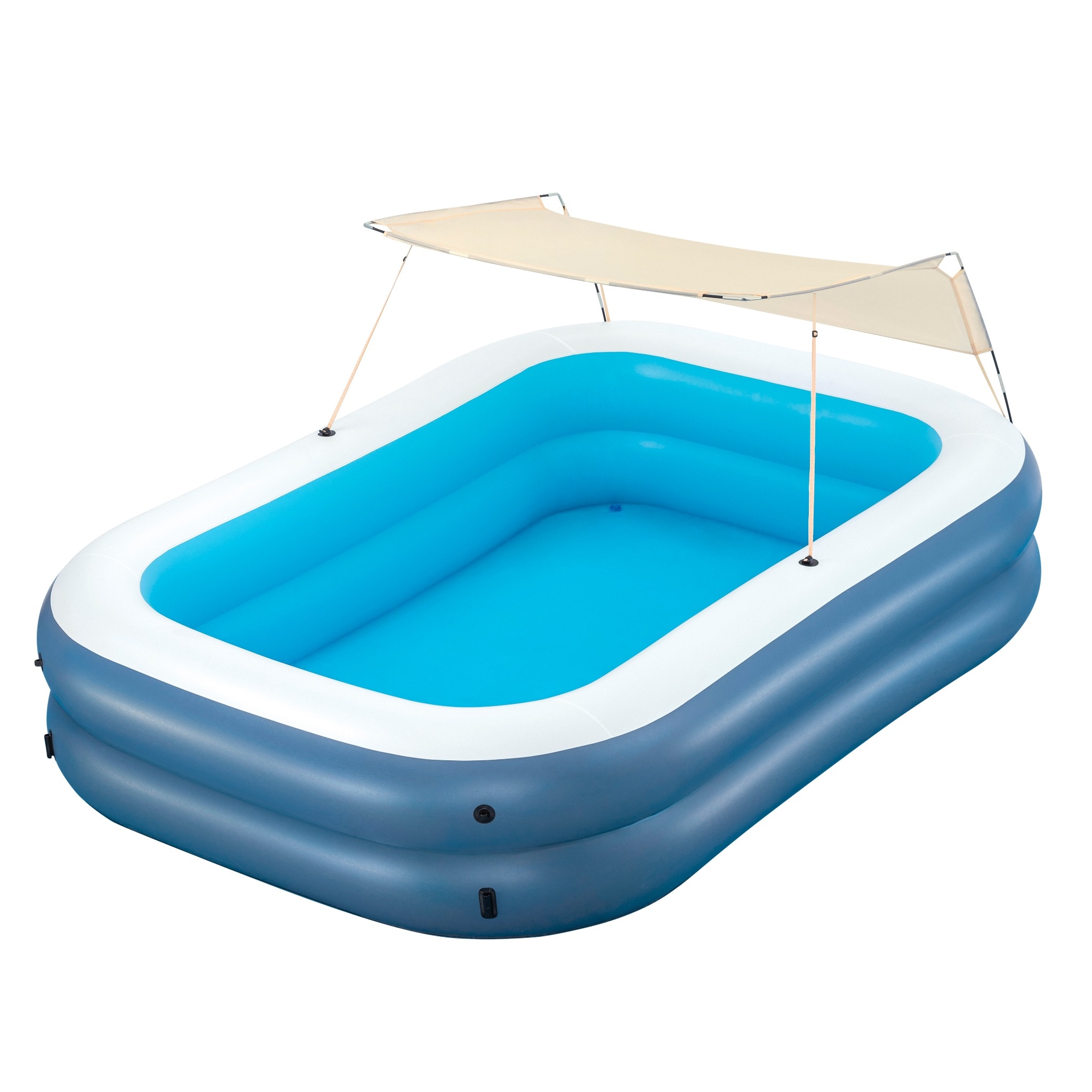 Bestway Family Pool Summer Bliss mit Sonnendach 254x178x140cm Planschbecken 