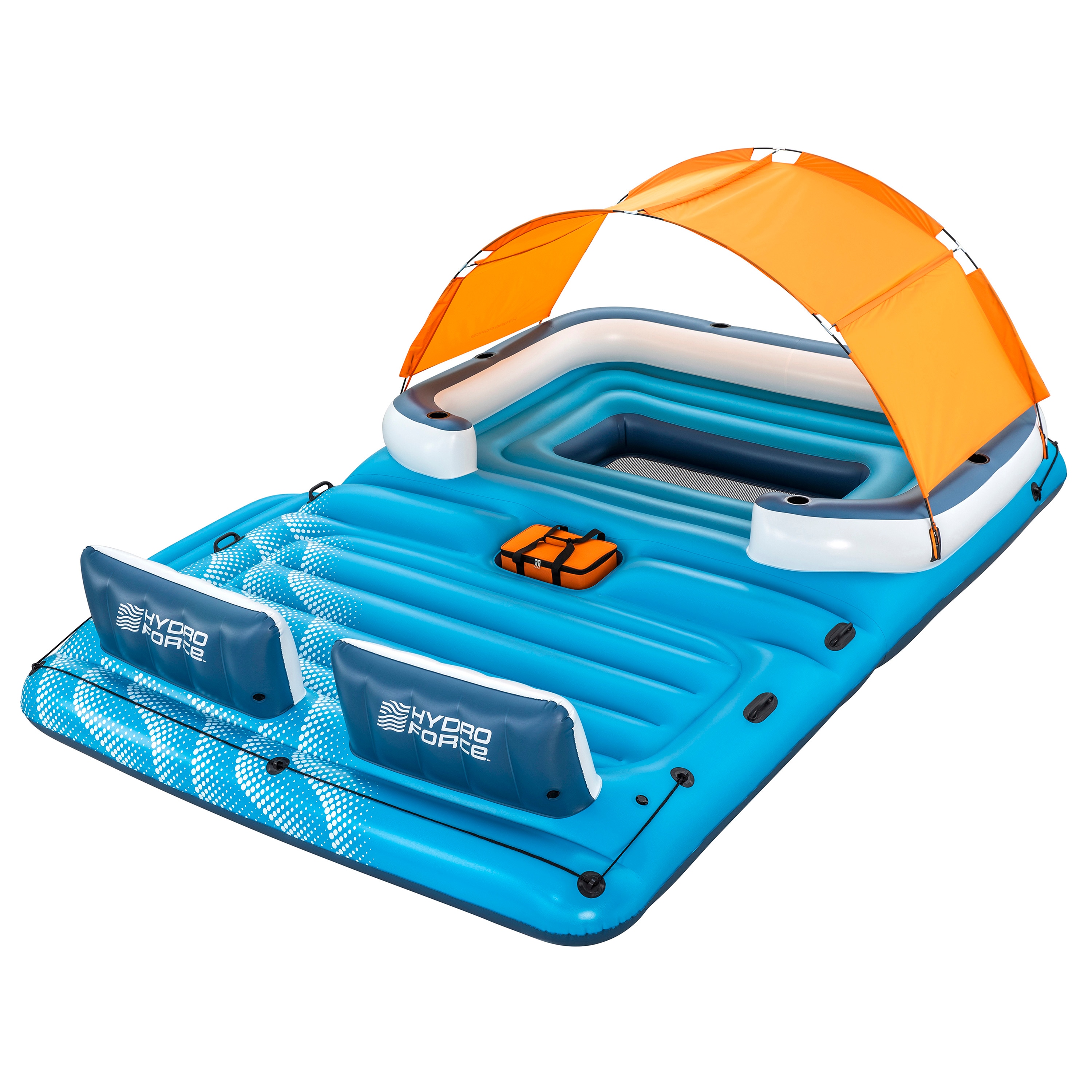 Bestway Badeinsel Hydro Force Tropical Breeze 6 Personen mit Sonnendach 