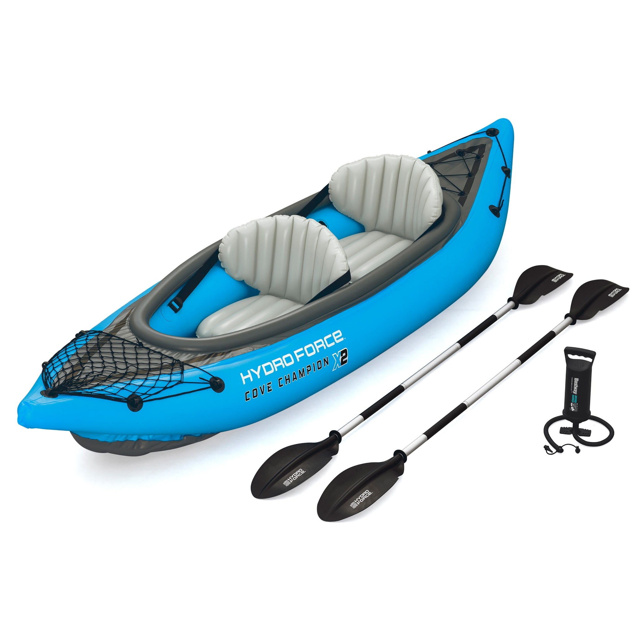 Bestway Hydro Force Cove Champion X2 Touring Kajak Set f&uuml;r 2 Personen Kayak Ruderboot 
