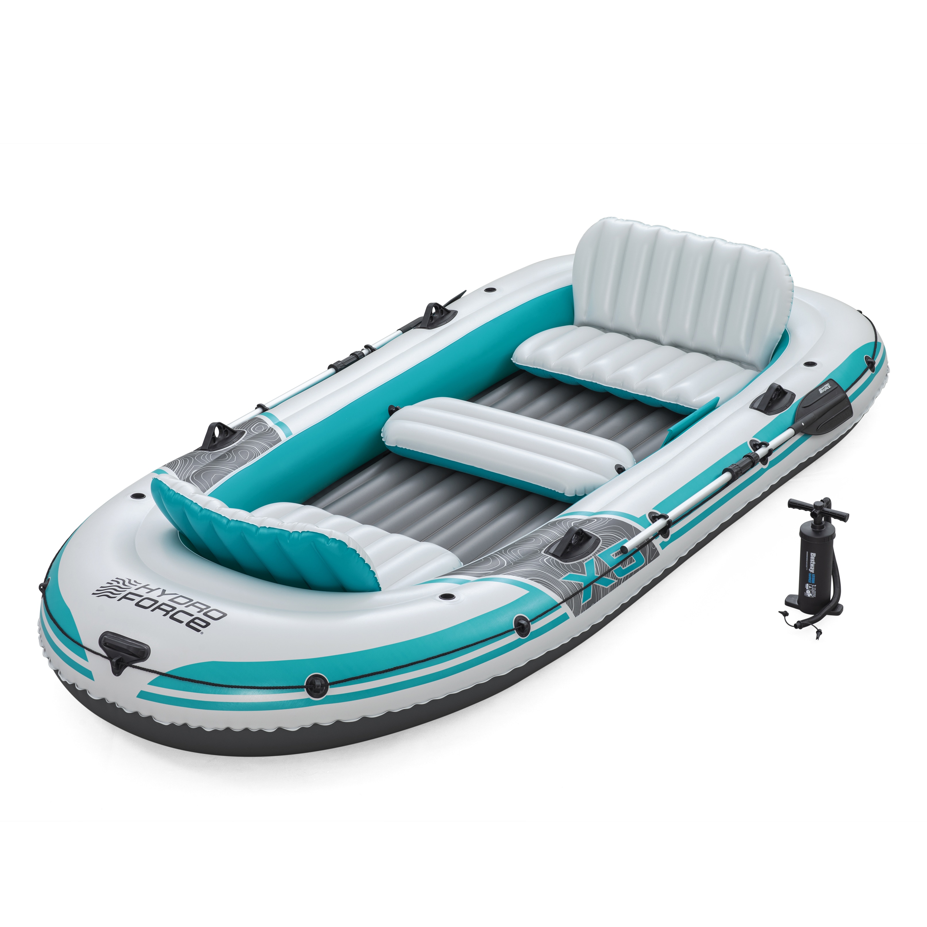 Bestway Hydro Force Adventure Elite X5 Schlauchboot Set f&uuml;r 5 Personen Boot 