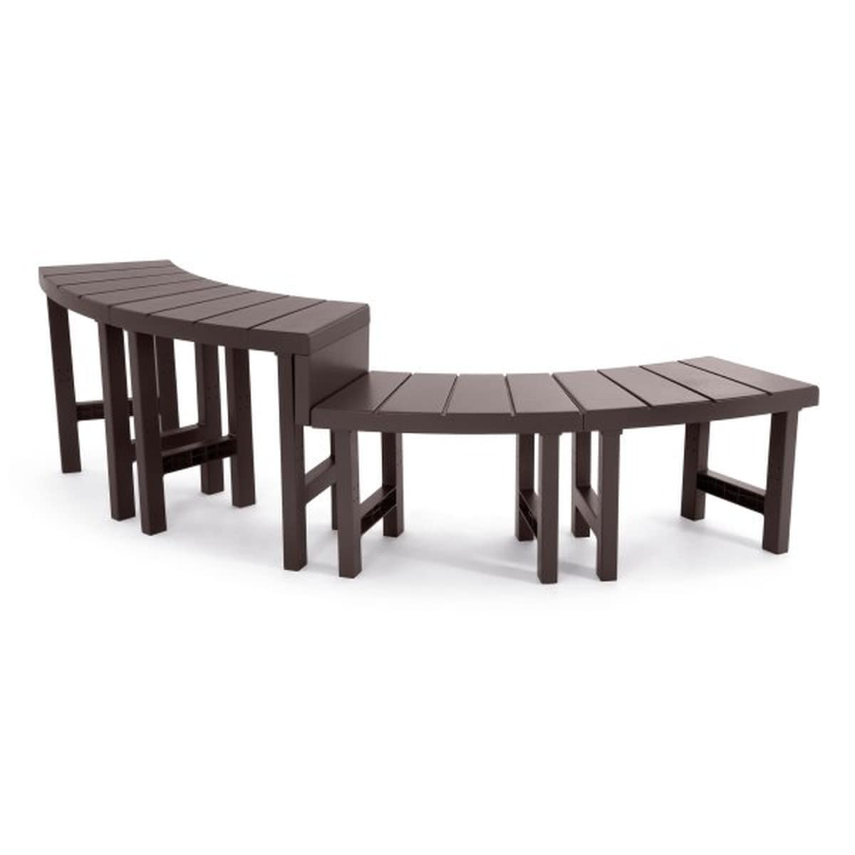 INTEX PureSPA Beistelltisch Set Spa-B&auml;nke 4-teilig f&uuml;r Whirlpool Sitzb&auml;nke B&auml;nke 