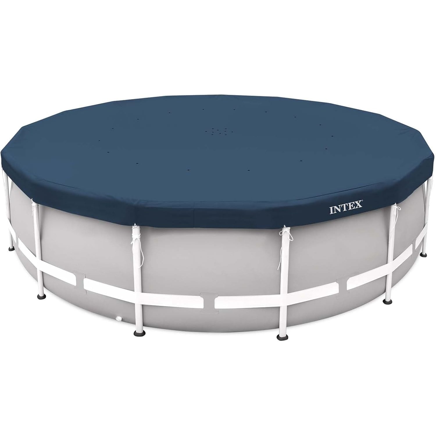 INTEX 28082 Pool Abdeckplane rund 366 cm Poolabdeckung Deluxe mit 20cm &Uuml;berhang 