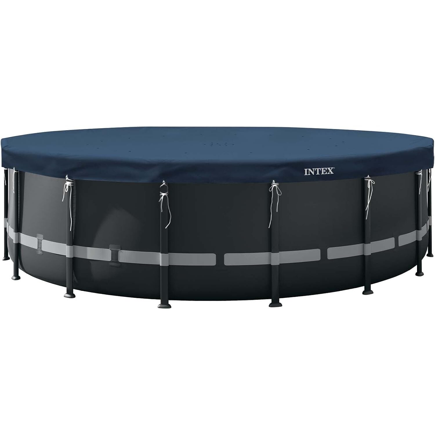INTEX 28085 Pool Abdeckplane rund Deluxe 549 cm mit 20cm Überhang Plane Cover