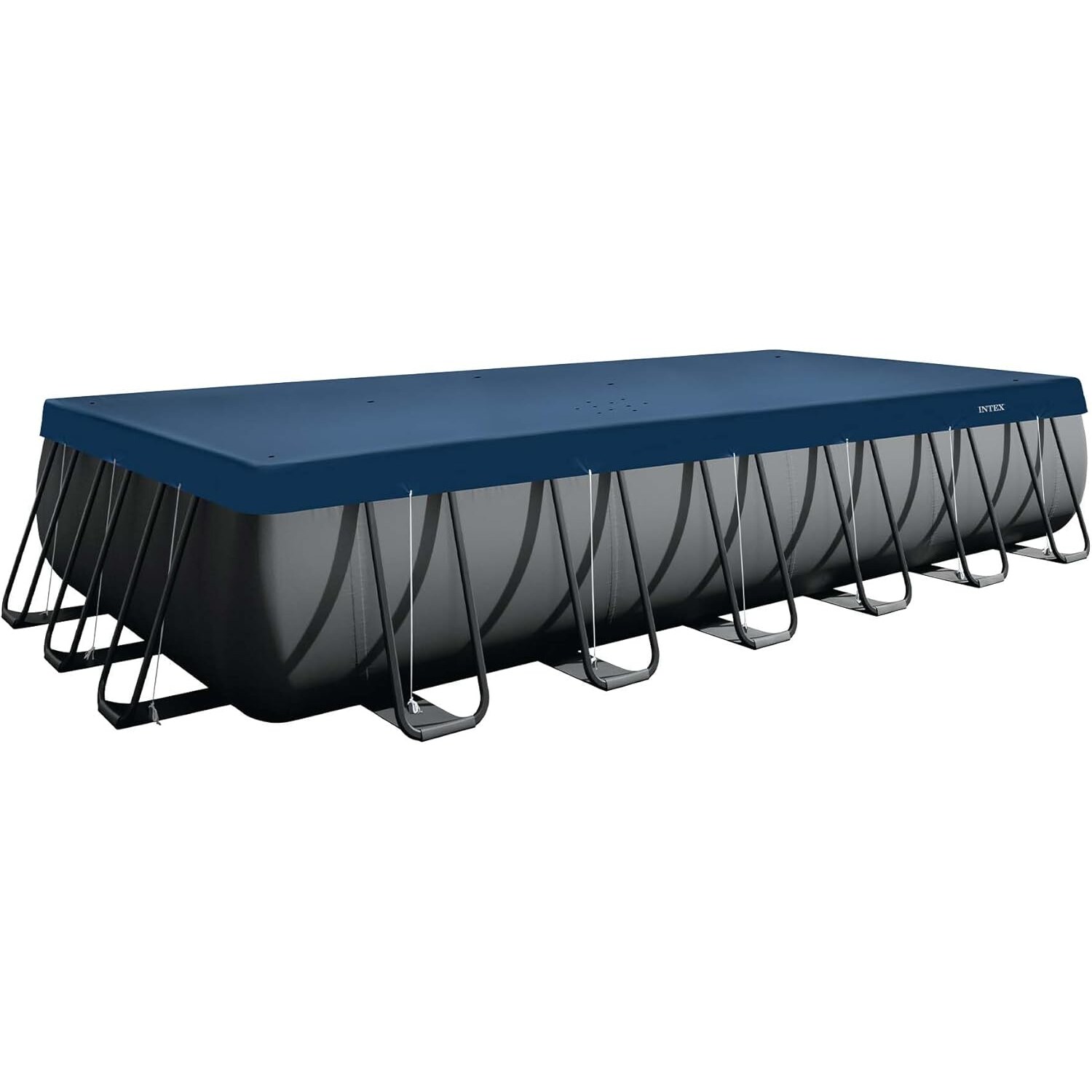 INTEX 28087 Pool Abdeckplane rechteckig Deluxe 732x366cm mit 20cm Überhang Cover