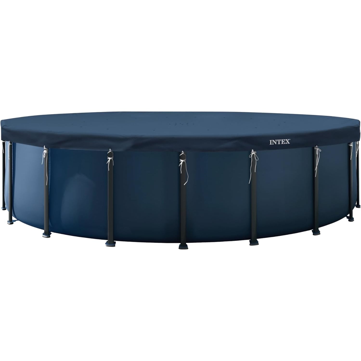 INTEX 28088 Pool Abdeckplane rund 610 cm Deluxe Schutzplane mit 20cm &Uuml;berhang 
