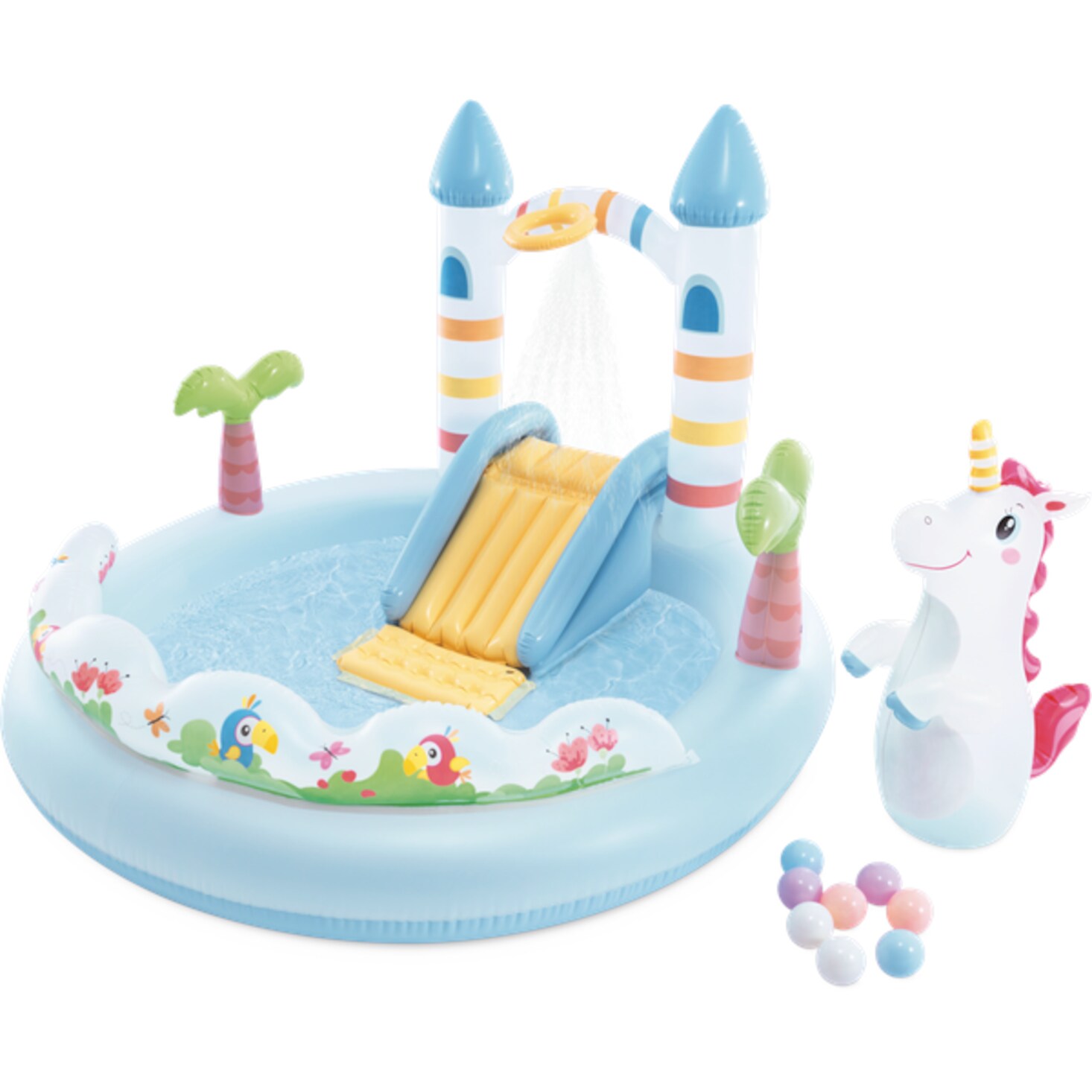 INTEX 56148NP Playcenter Unicorn Castle Wasserspielcenter Kinder Pool Garten