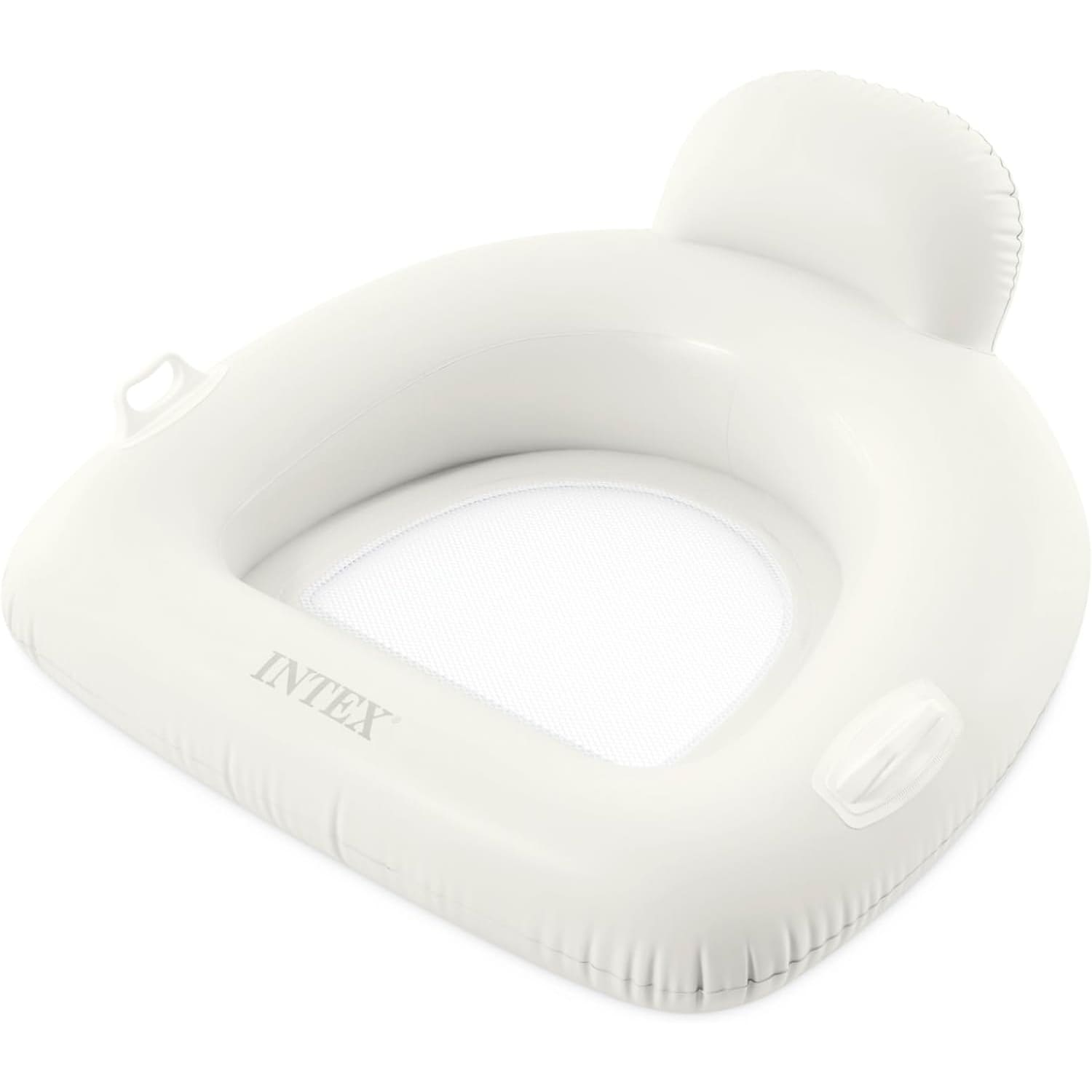 INTEX 56801EU Pillow Float Lounge aufblasbare Schwimmliege Netzsitz Schwimsessel wei&szlig; 