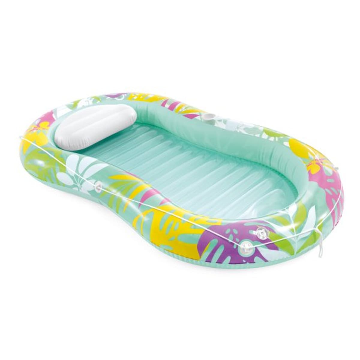 INTEX Luftmatratze Wasserliege 57803EU Tropical Oasis Lounger Pool 206x122x23cm gr&uuml;n 