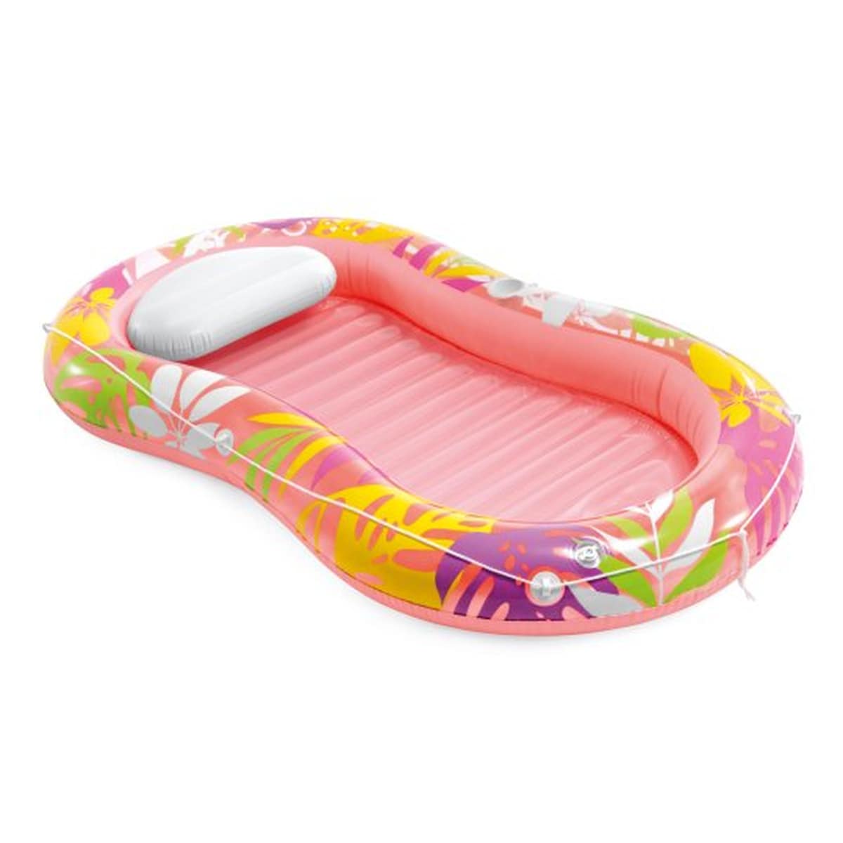 INTEX Luftmatratze Wasserliege 57803EU Tropical Oasis Lounger Pool 206x122x23cm pink 
