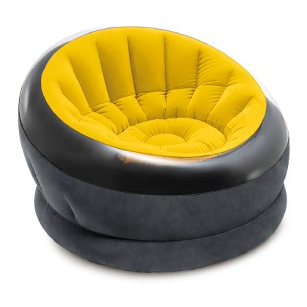 INTEX Empire Chair aufblasbarer Komfort Sessel für Innen und Außen Sitzkissen sitzen Lounge gelb
