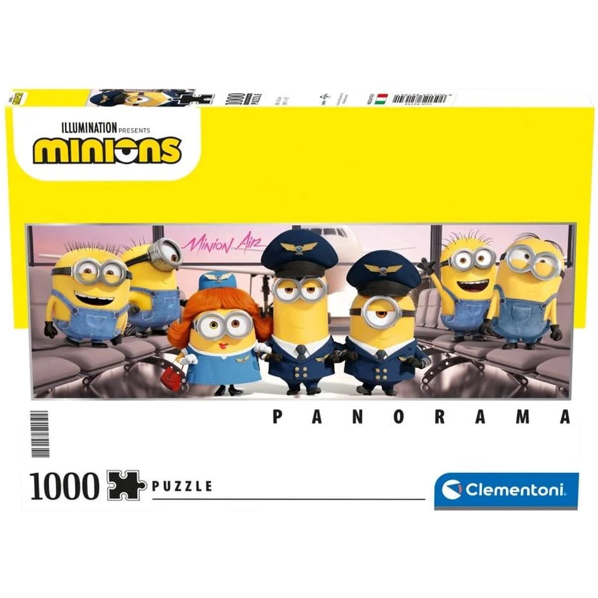 Clementoni 82134 - Puzzle - Minions 1000 Teile Panoramaformat Kinder Erwachsene Filmspa&szlig; 